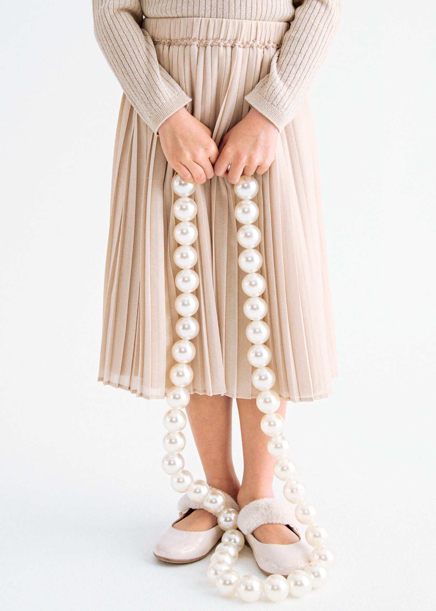 Jupe midi plissée fille