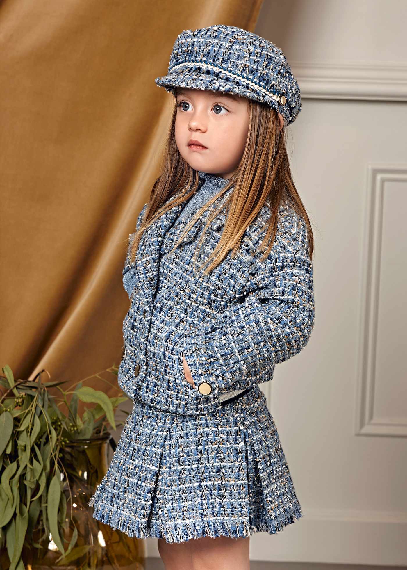 Gonna tweed bambina