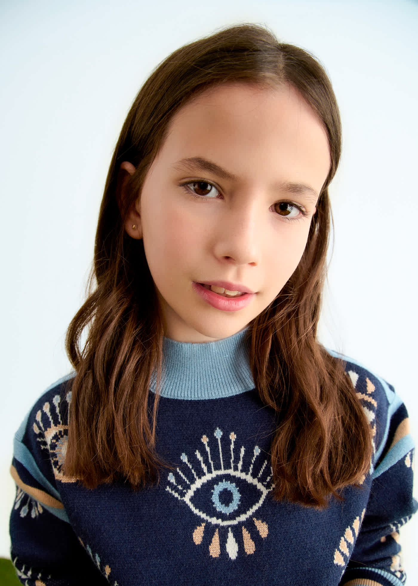 Ensemble jupe en tricot fille
