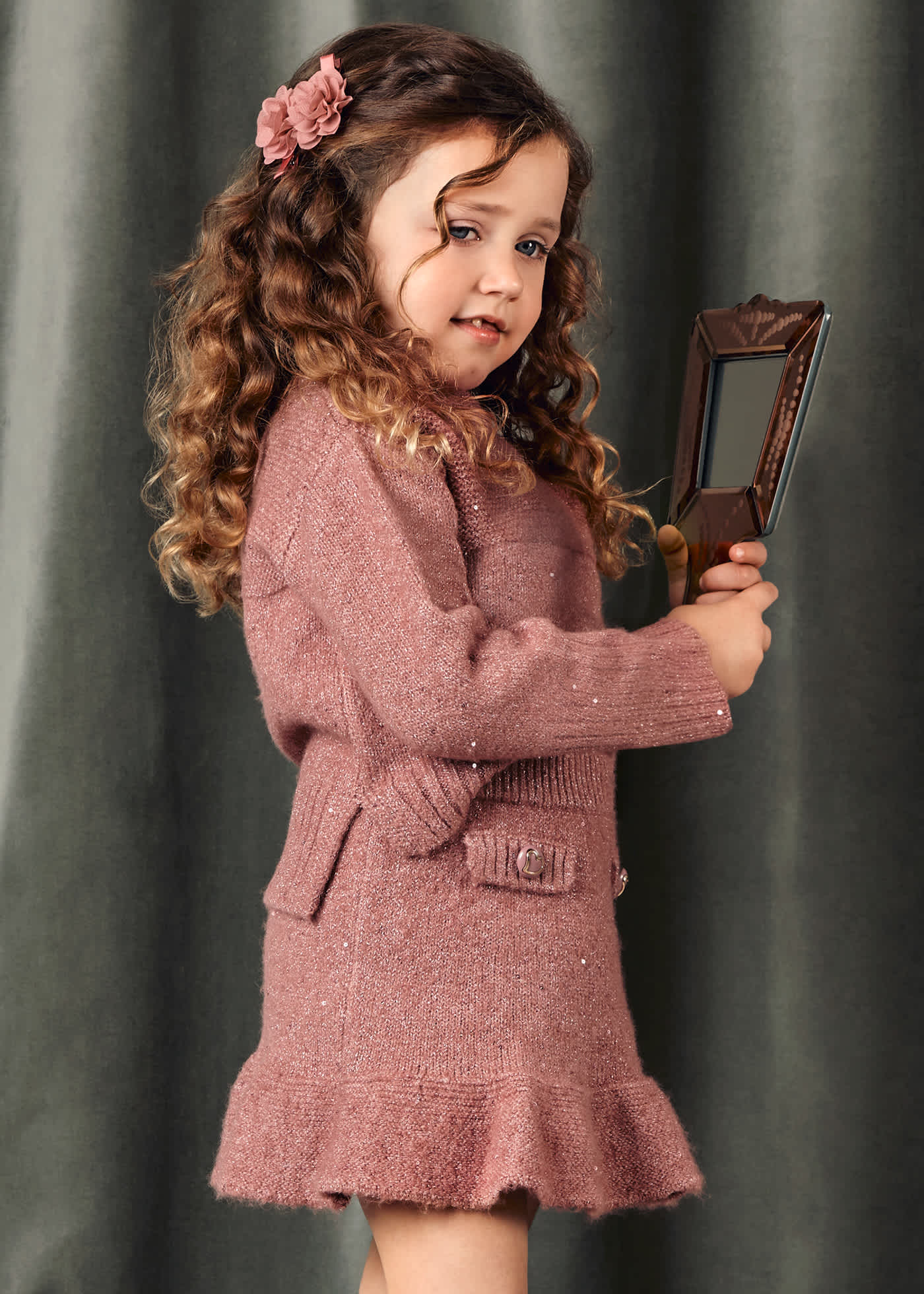 Ensemble jupe tricot fille