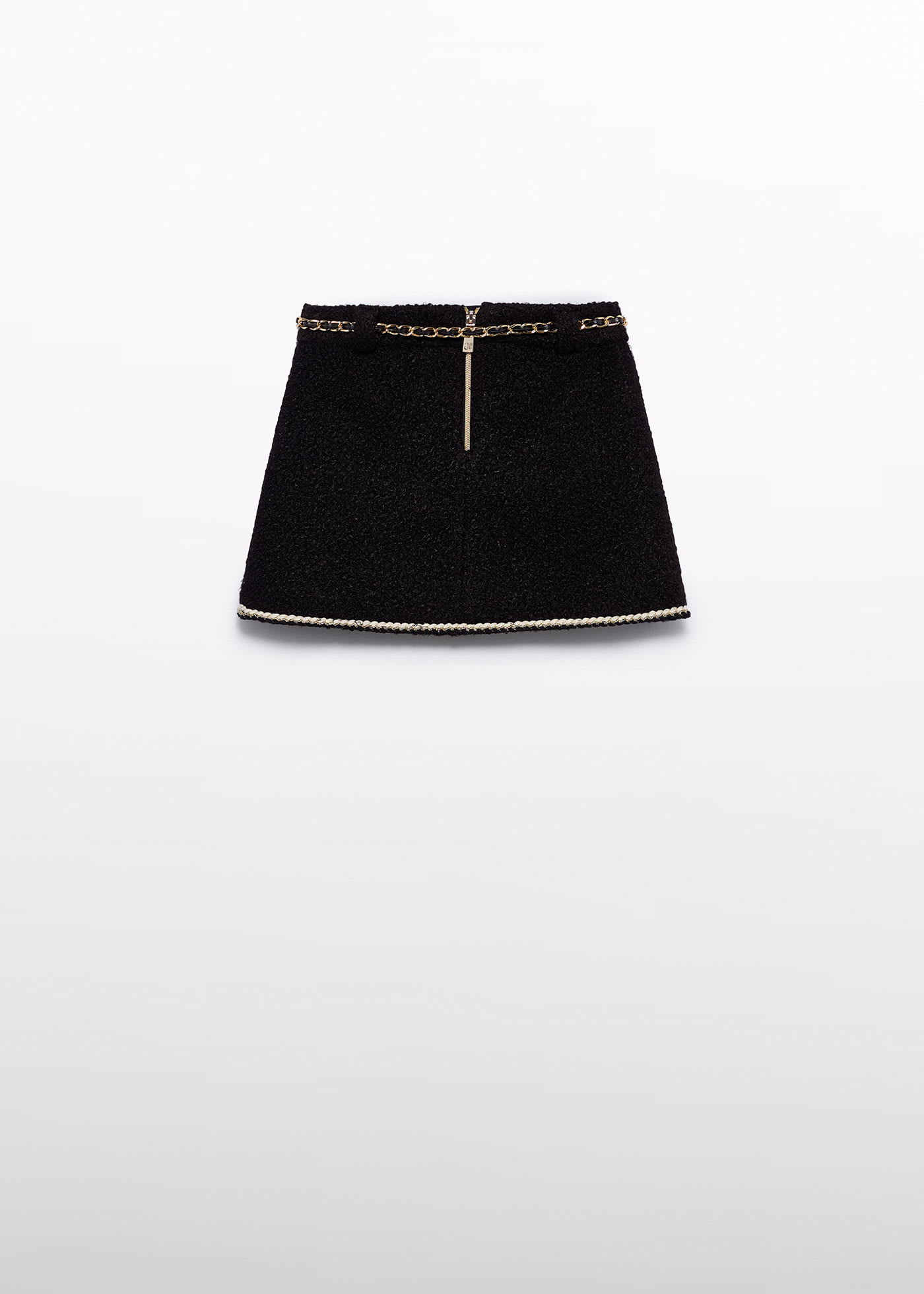 Girl Faux Shearling Skirt with Belt