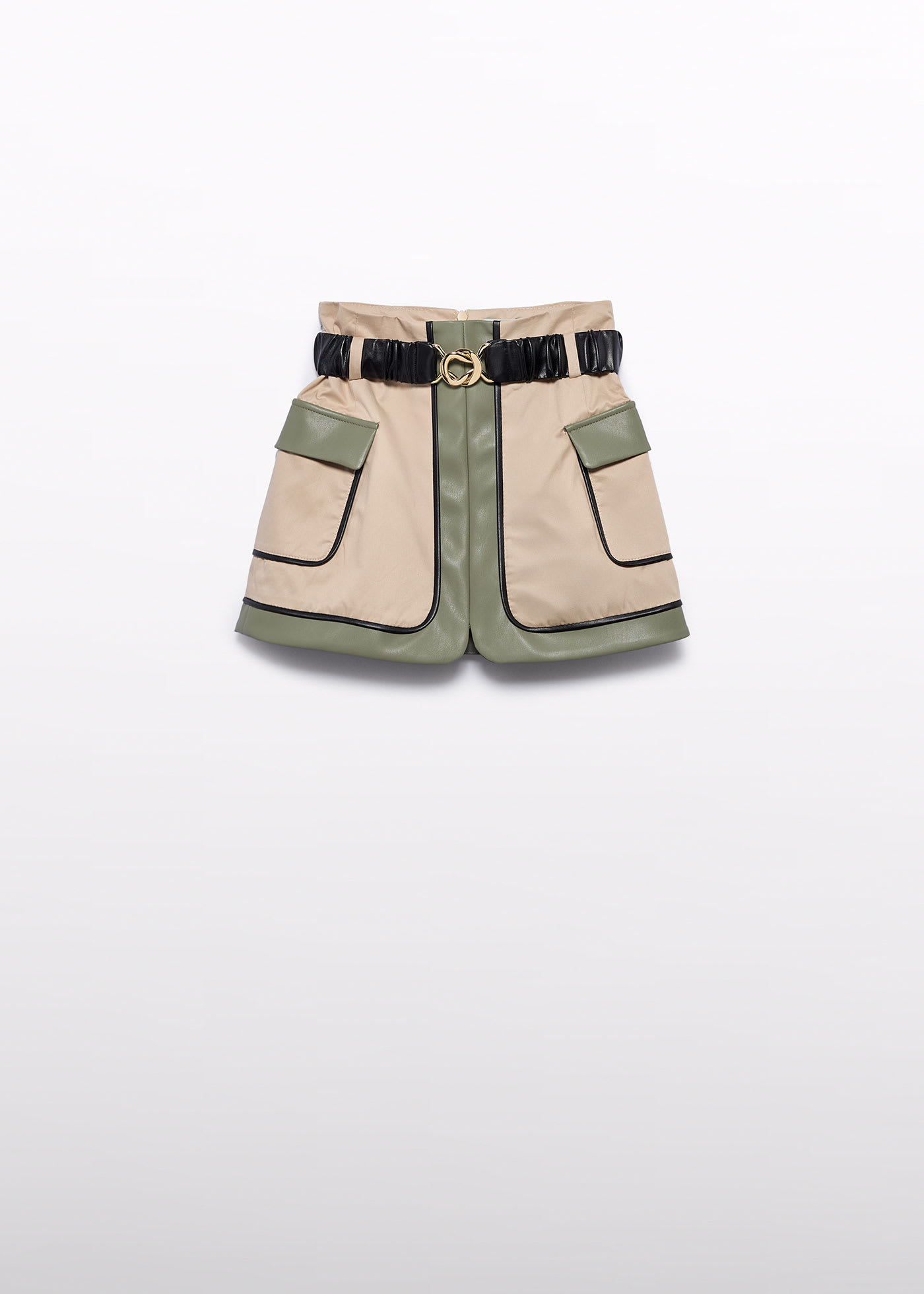 Girl Combined Twill Skirt