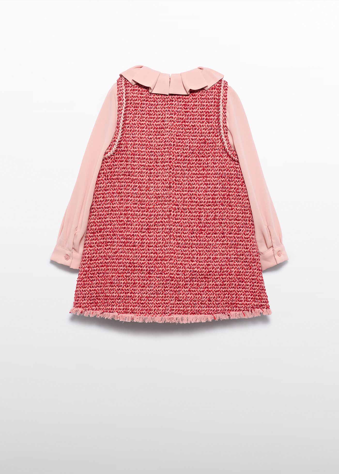 Rochie sarafan guler volanas fetita