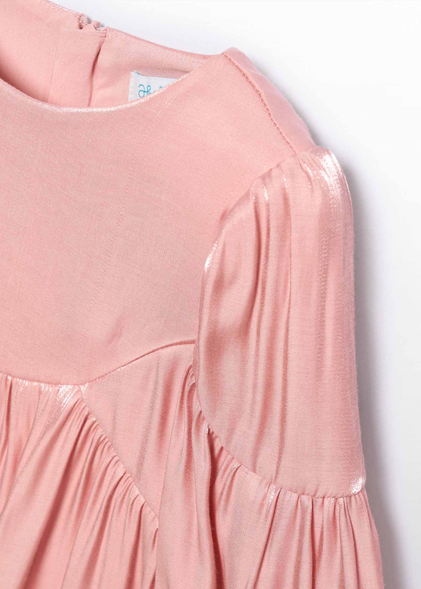 Robe satinée brillante fille