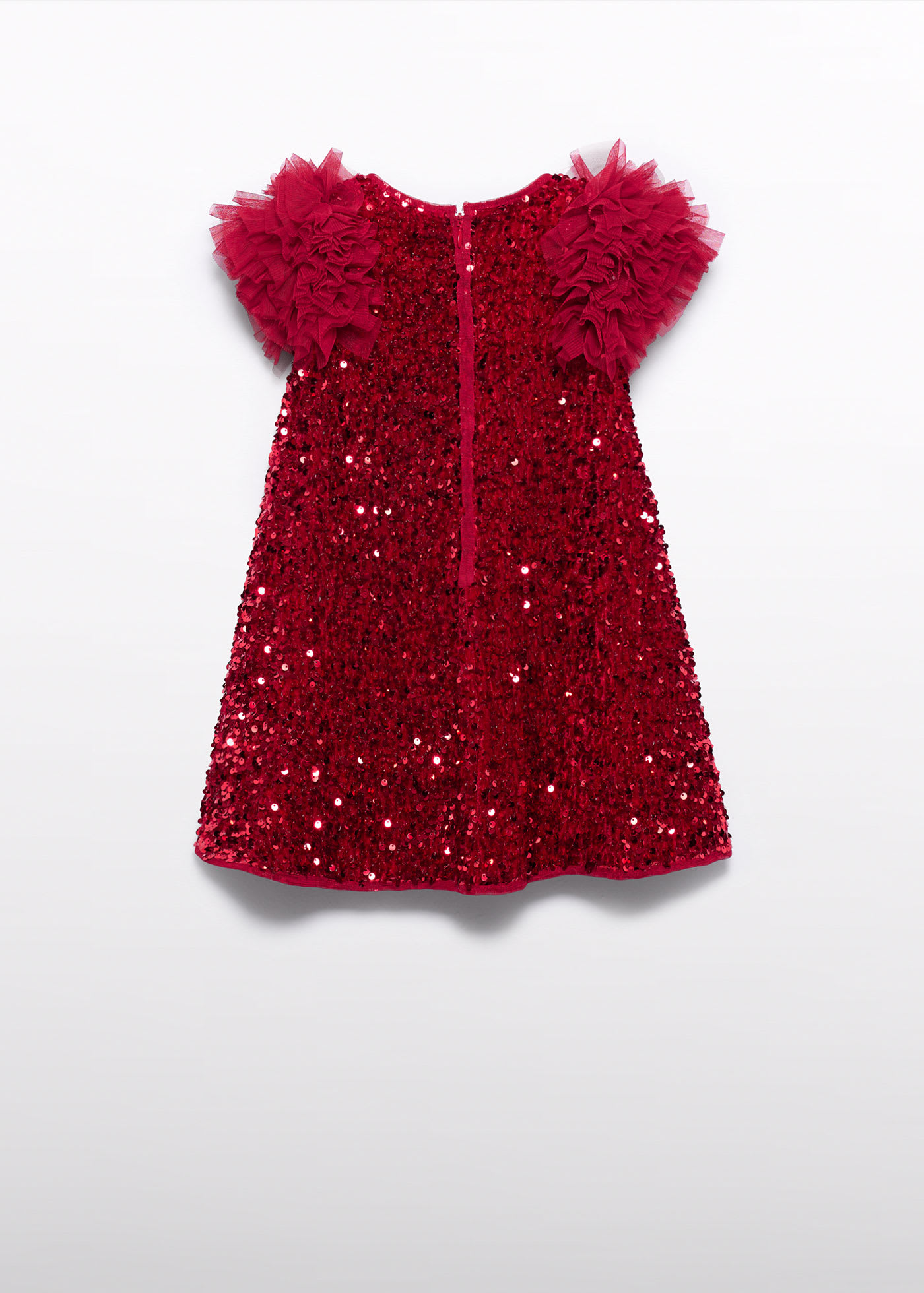 Robe en paillettes et tulle fille