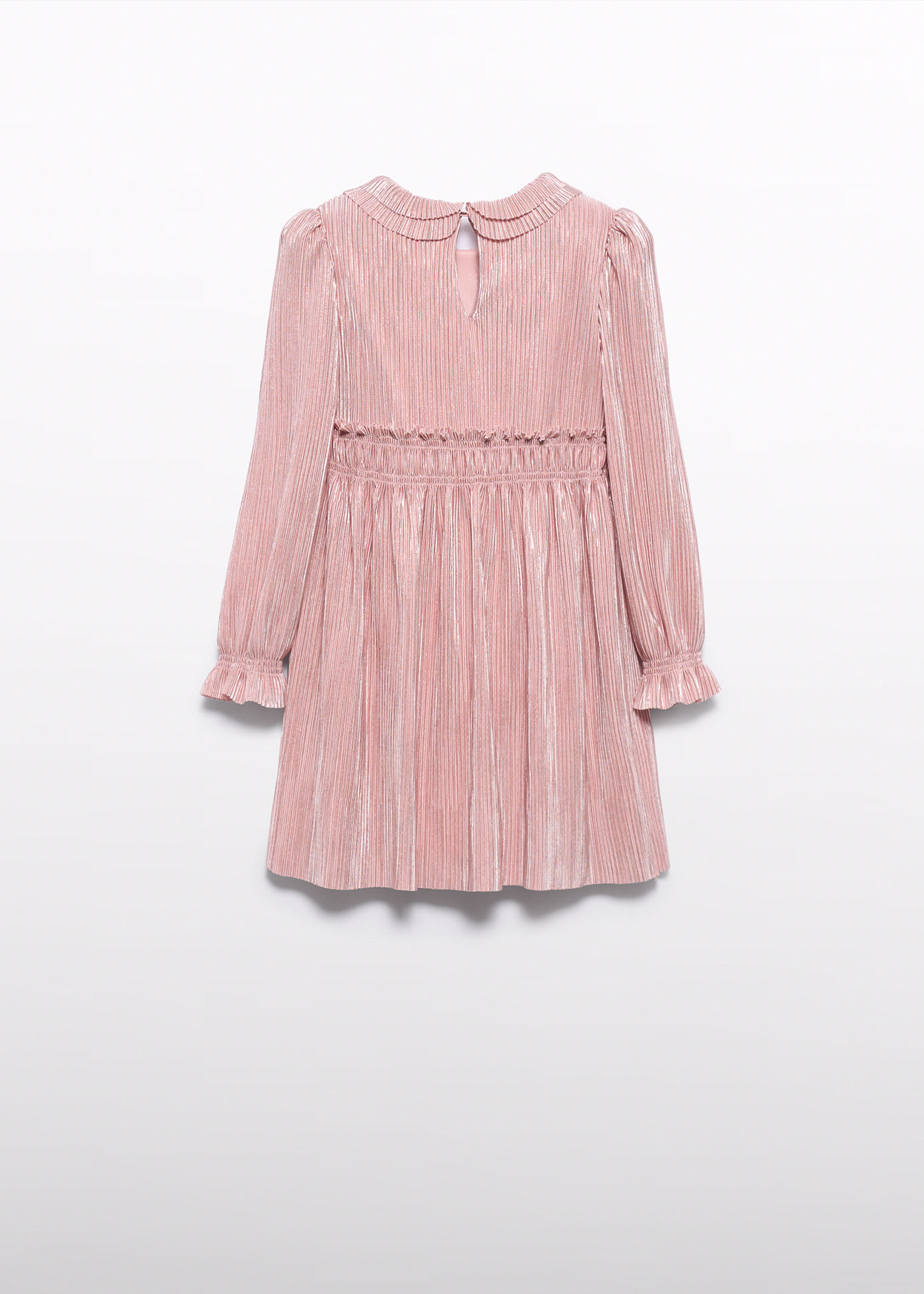 Robe en maille plissée brillante fille