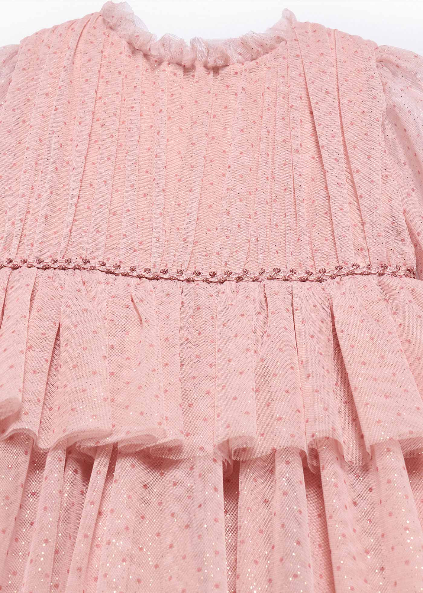 Robe en tulle à paillettes fille