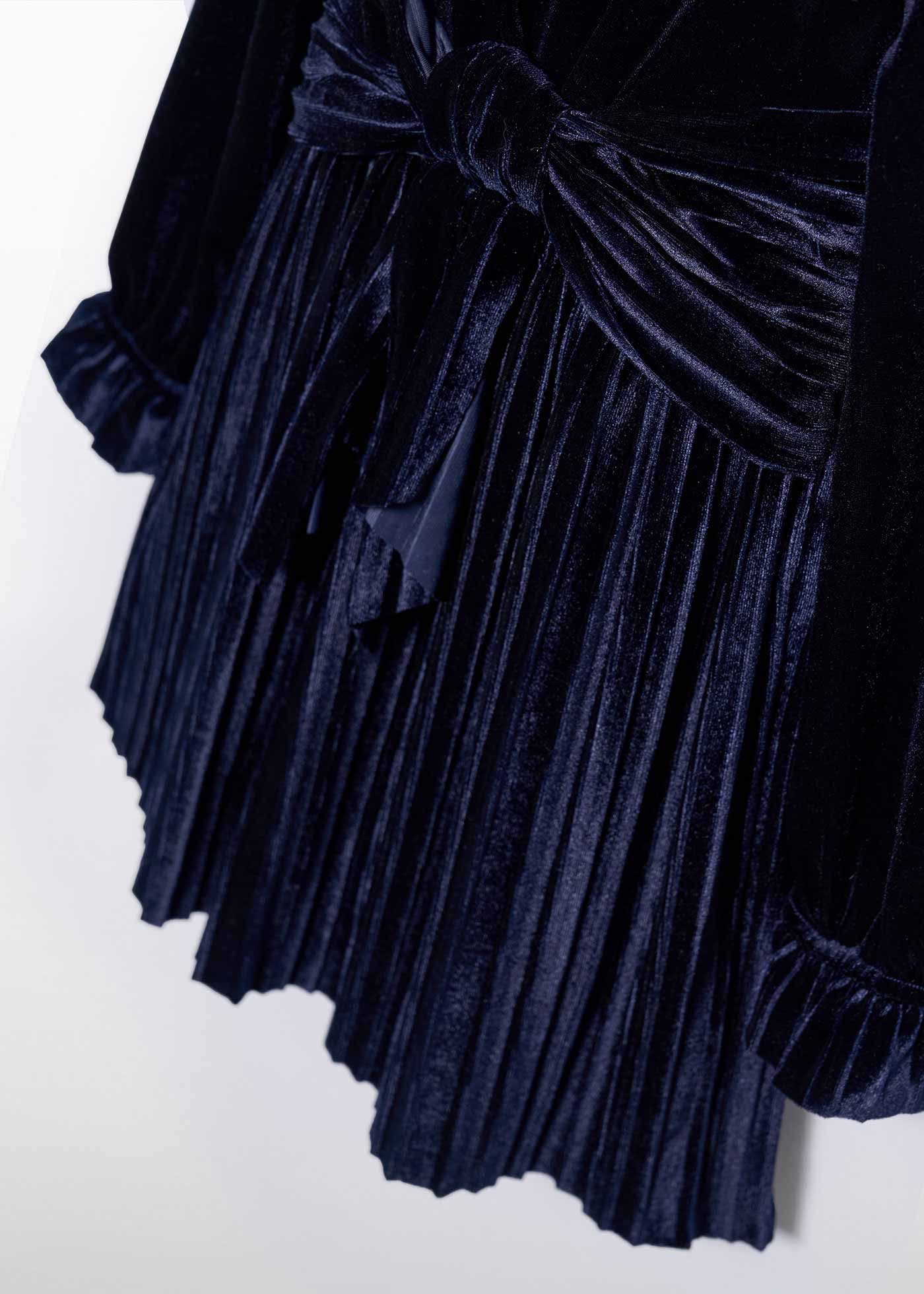 Girl Pleated Velvet Dress