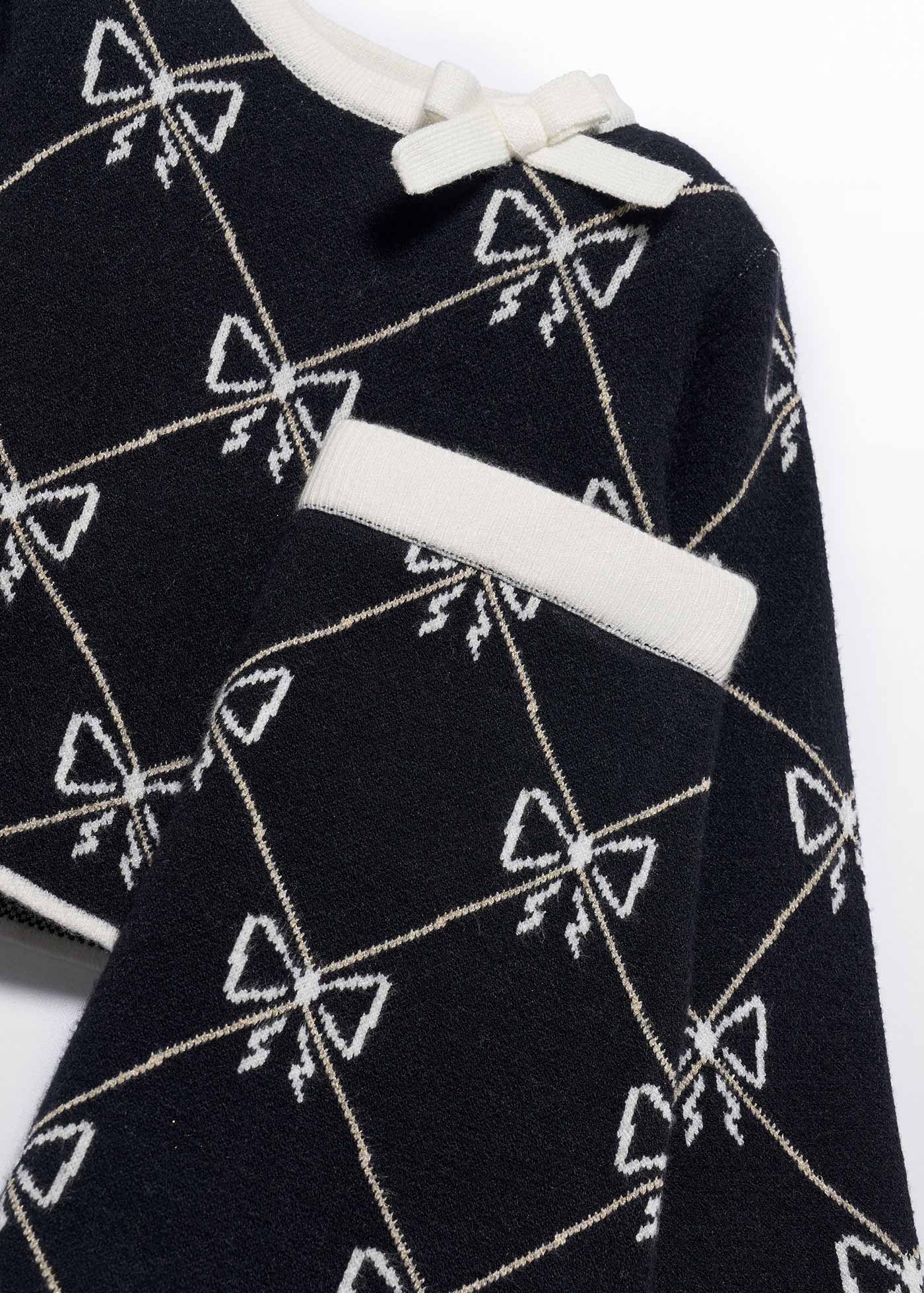 Conjunto tricot falda niña