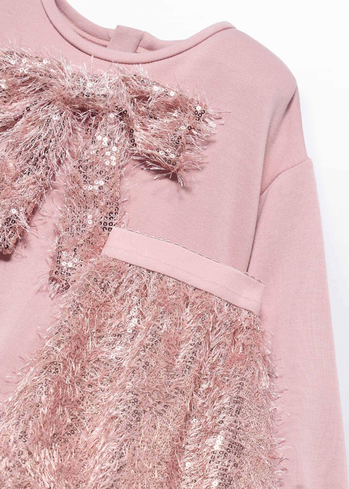 Ensemble jupe pailletée franges fille