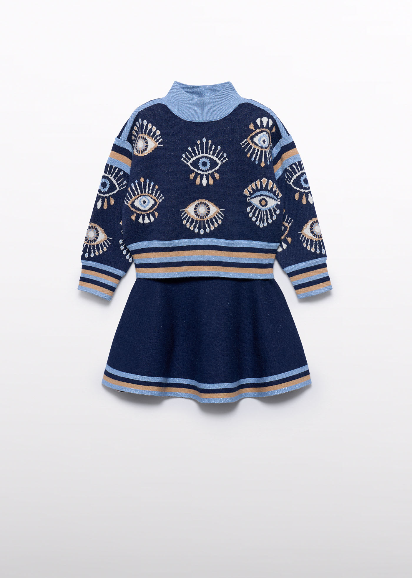 Ensemble jupe en tricot fille