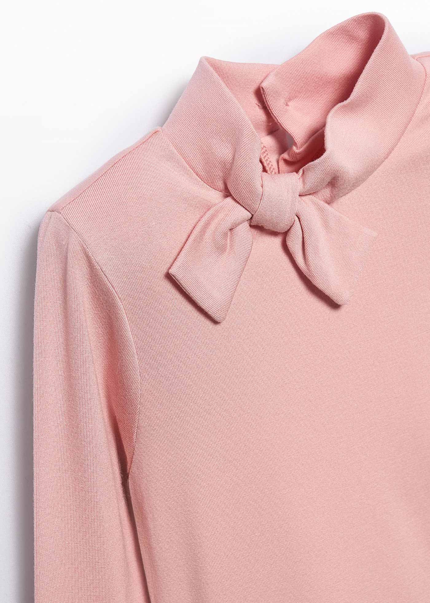 Girl Turtleneck with Bow Tie