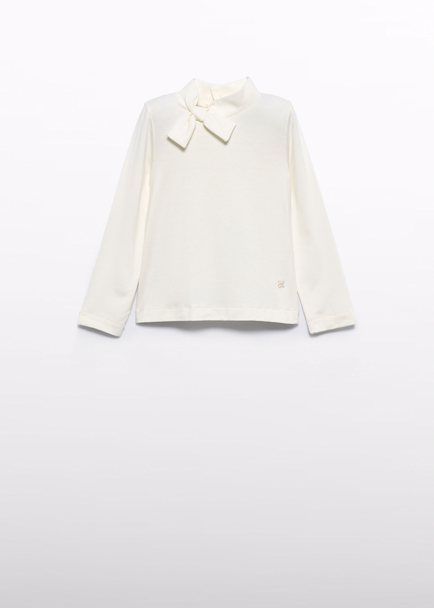 Girl Turtleneck with Bow Tie