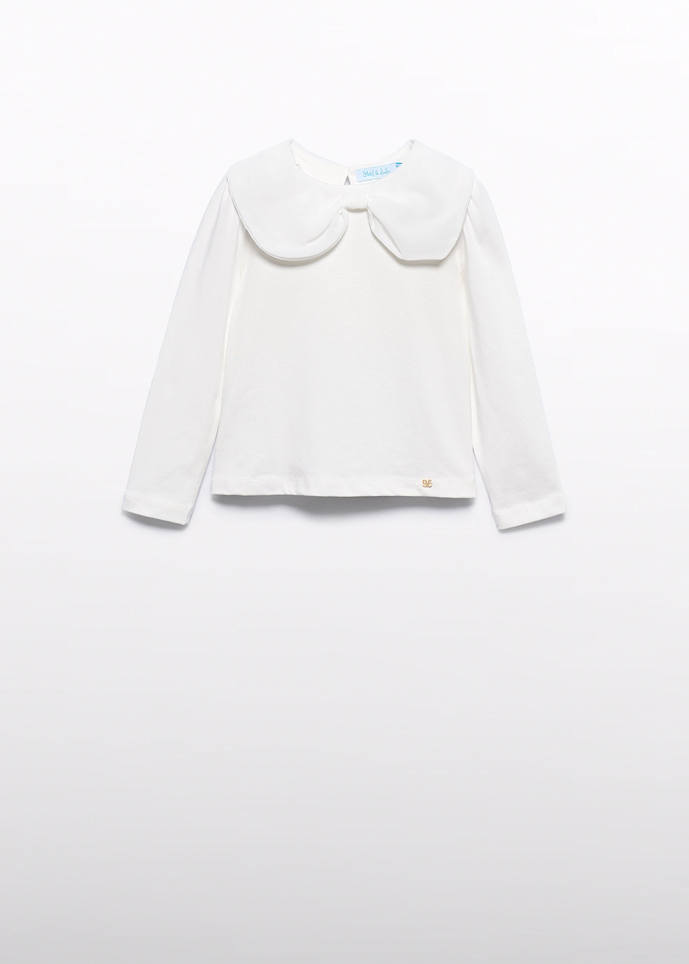 Girl Chiffon T-Shirt with Bow Tie
