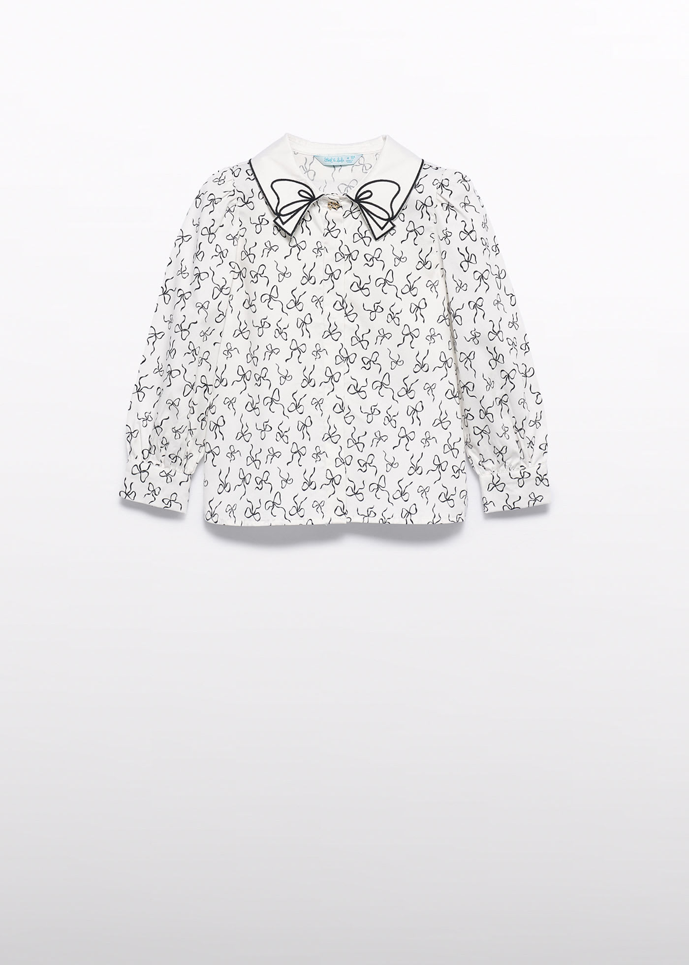 girls satin poplin blouse