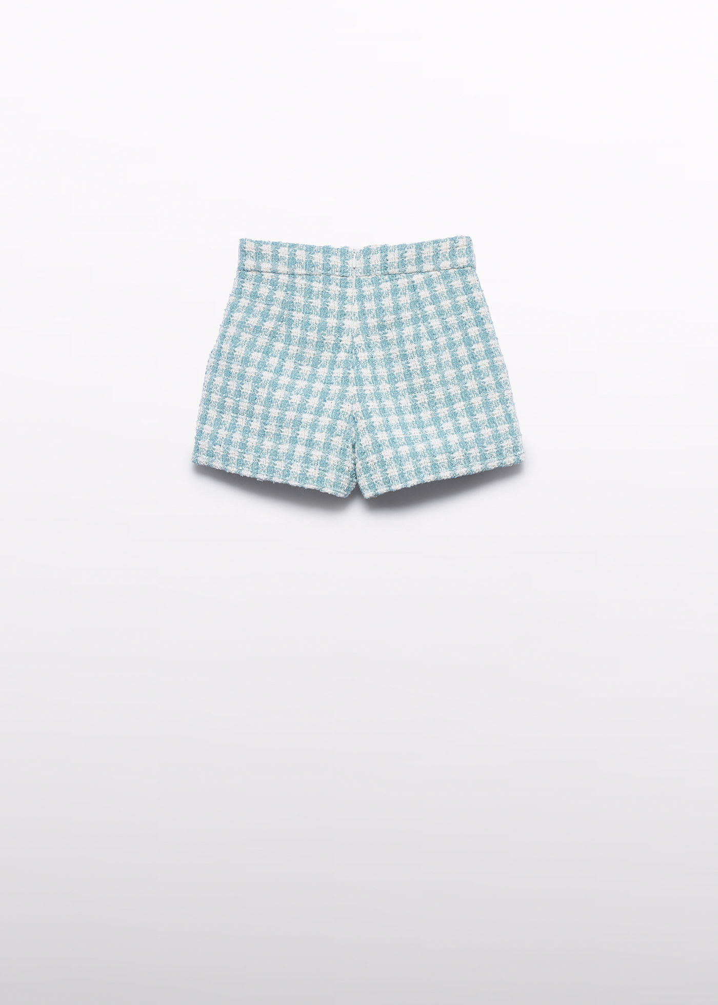 Bermuda cuadros lurex niña