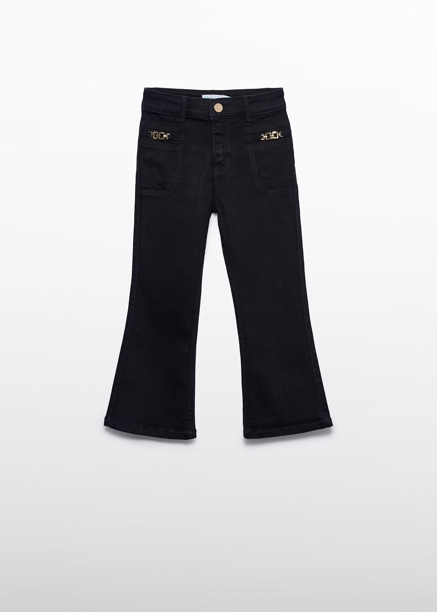 Spodnie denim o kroju flare dla dziewczynki