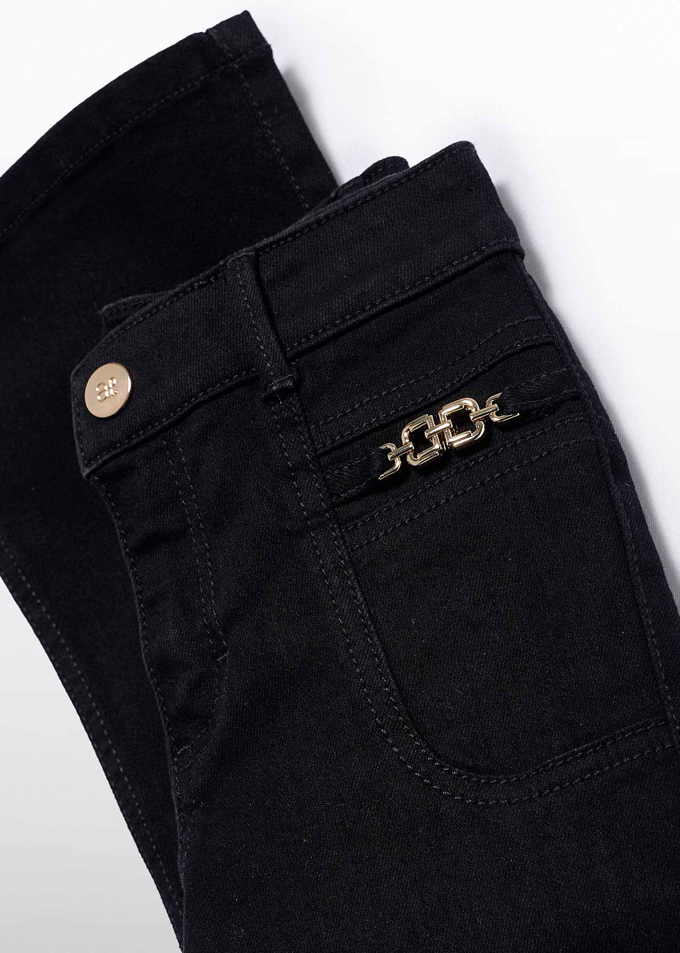 Spodnie denim o kroju flare dla dziewczynki