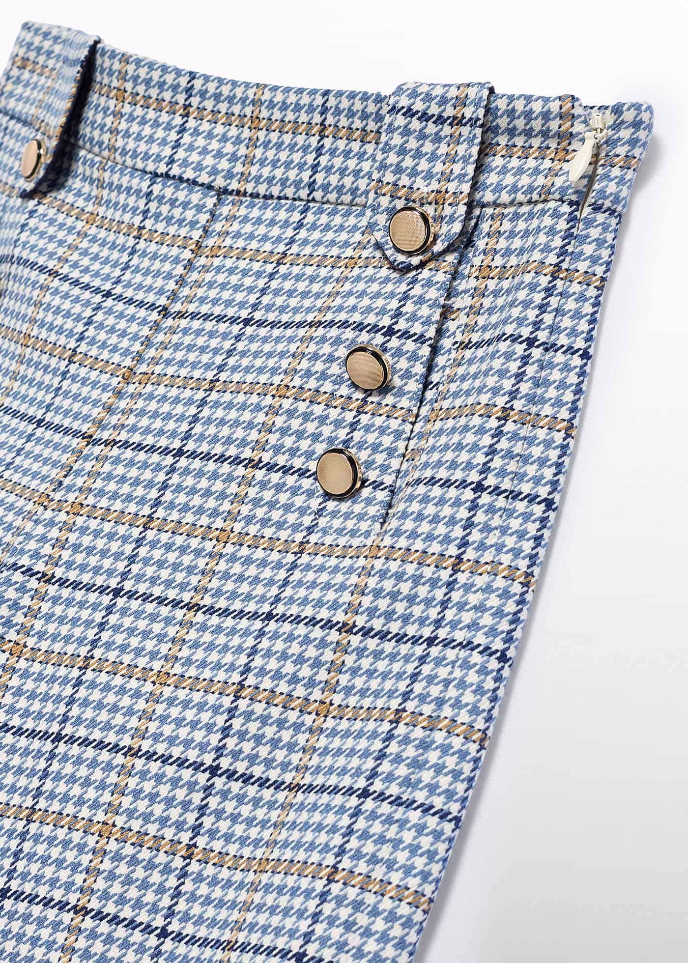 Pantalon culotte à carreaux fille