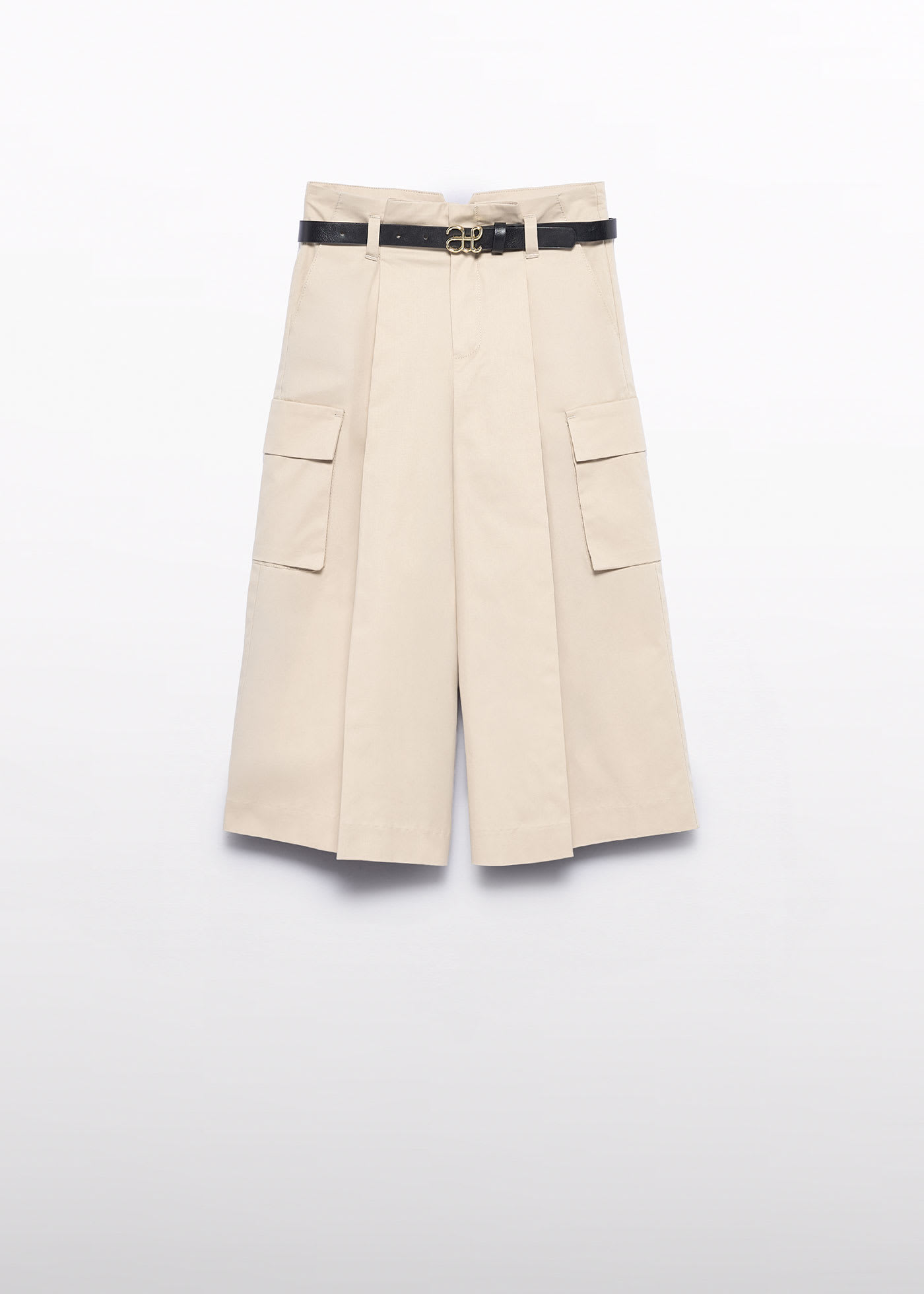 Girl Cargo Culotte Pants with Belt