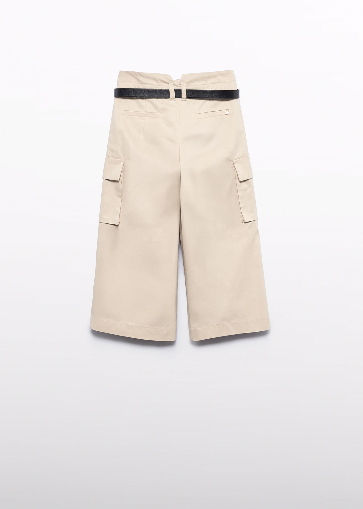 Girl Cargo Culotte Pants with Belt