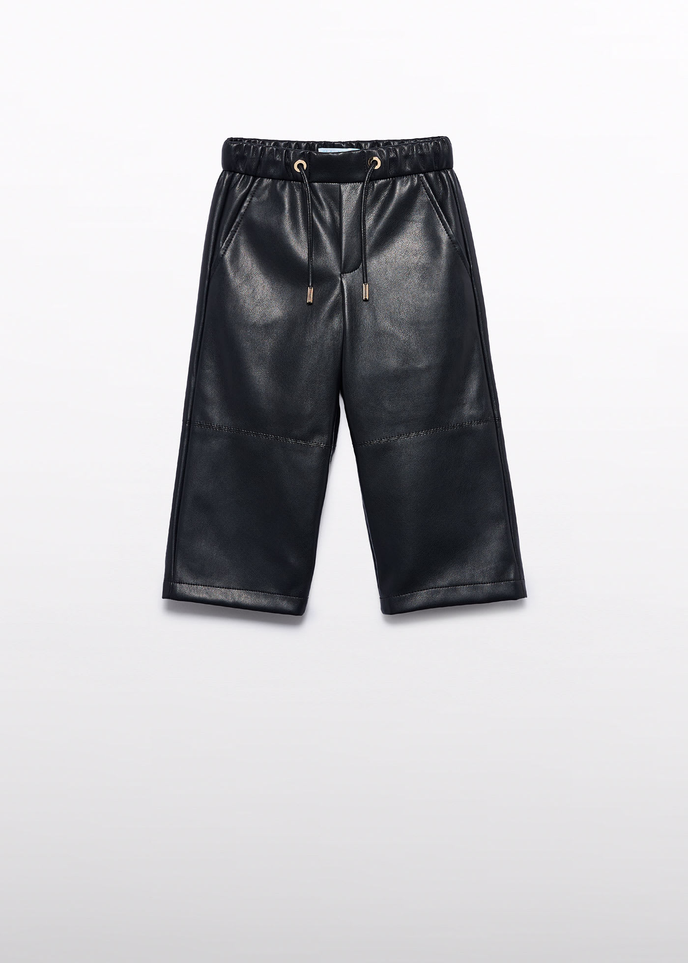 Girl Faux Leather Culotte Pants