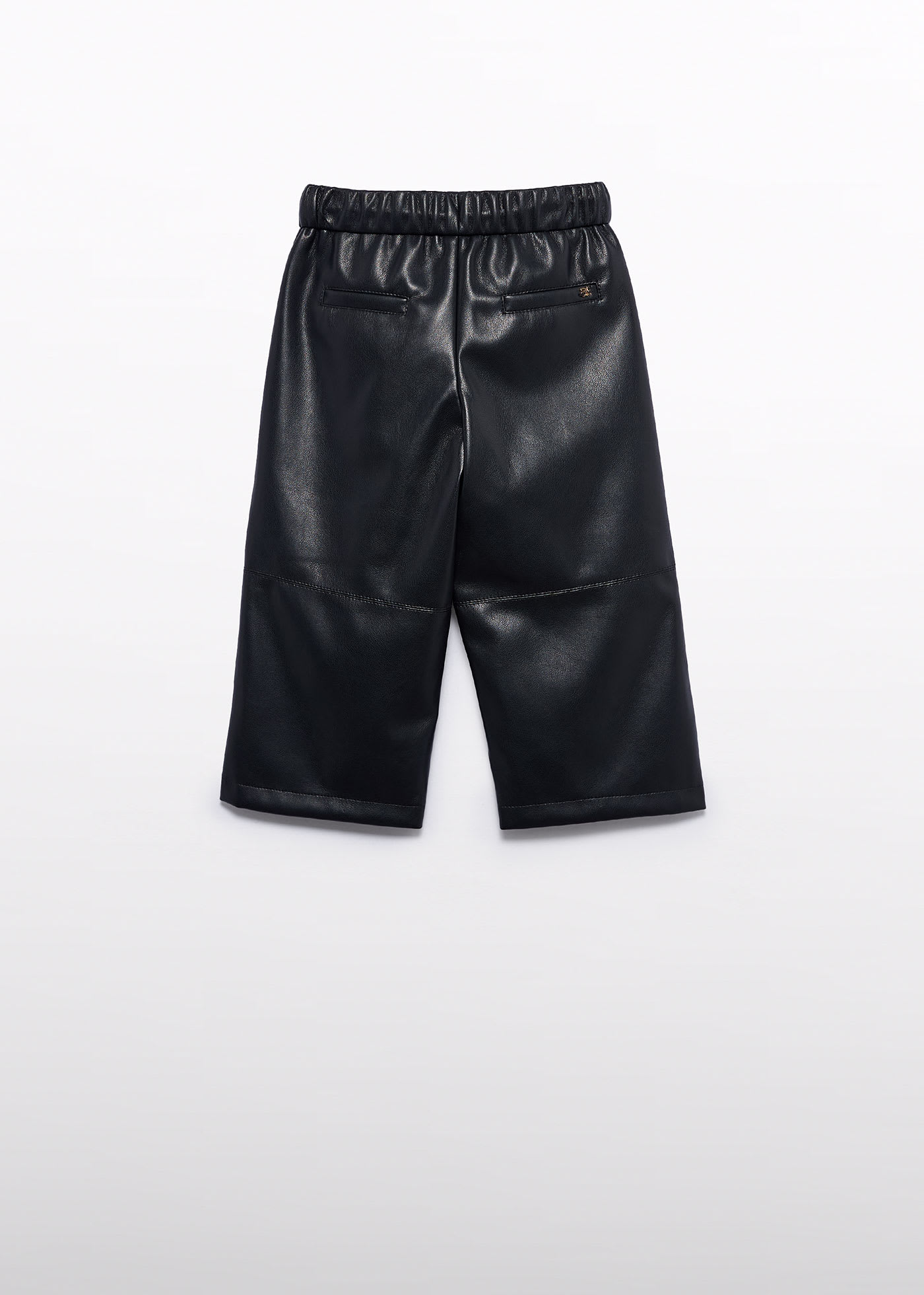 Girl Faux Leather Culotte Pants