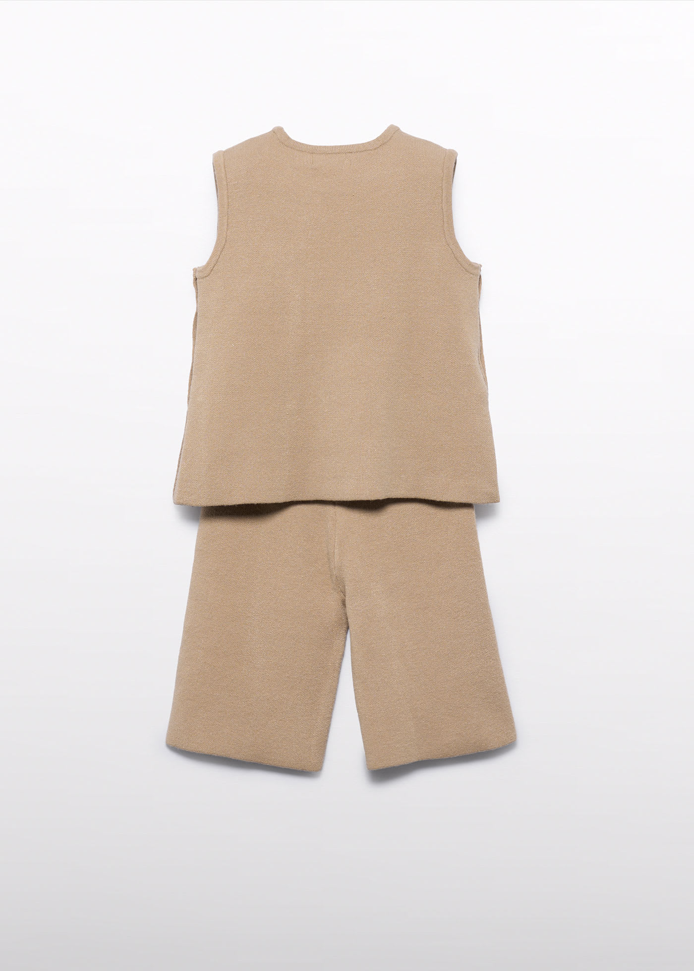 girls midi knit bermuda shorts set