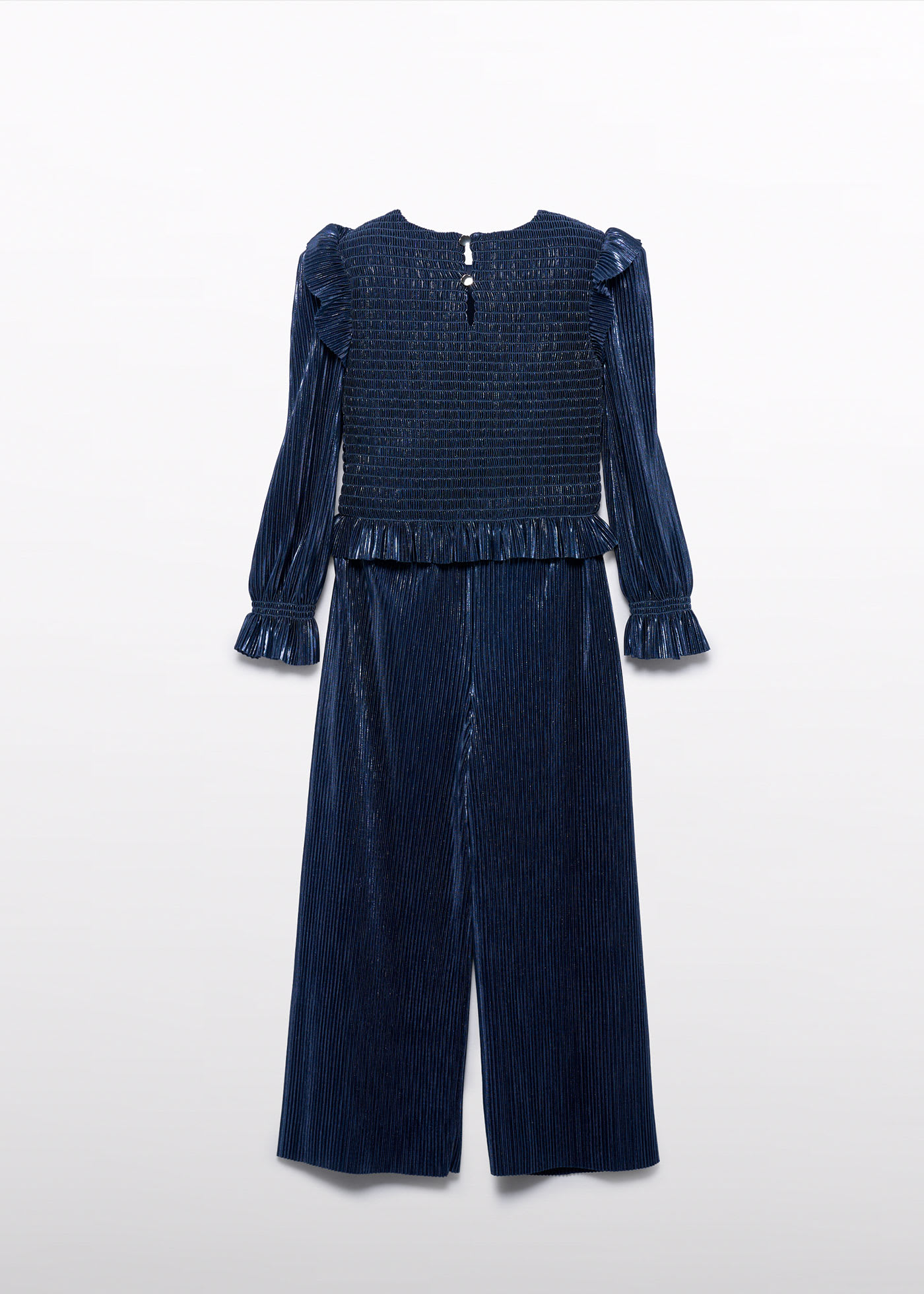 Ensemble pantalon à plis brillants fille