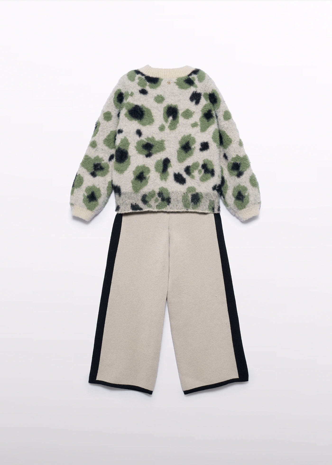 Ensemble pantalon fourrure léopard fille