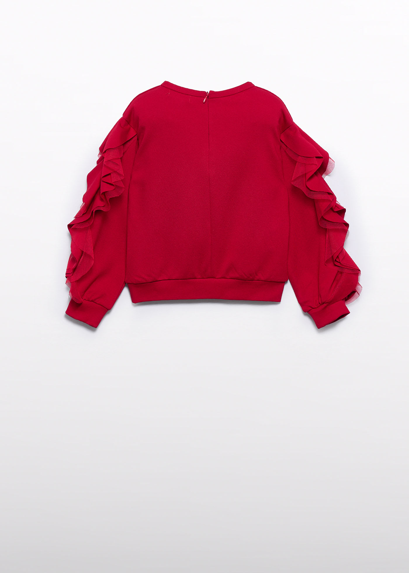 Sweat à volants en tulle fille