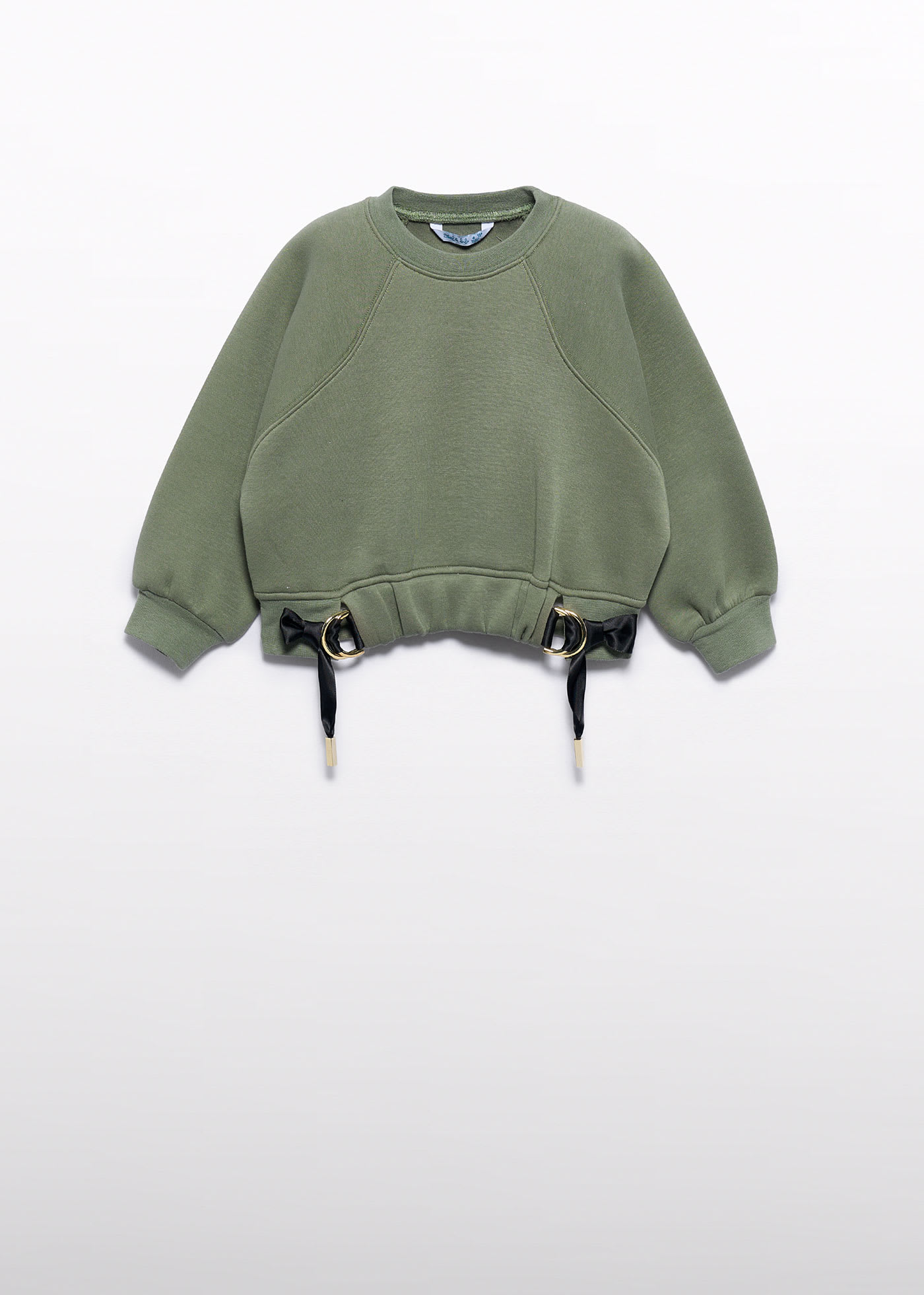 girls jumper with lace detail