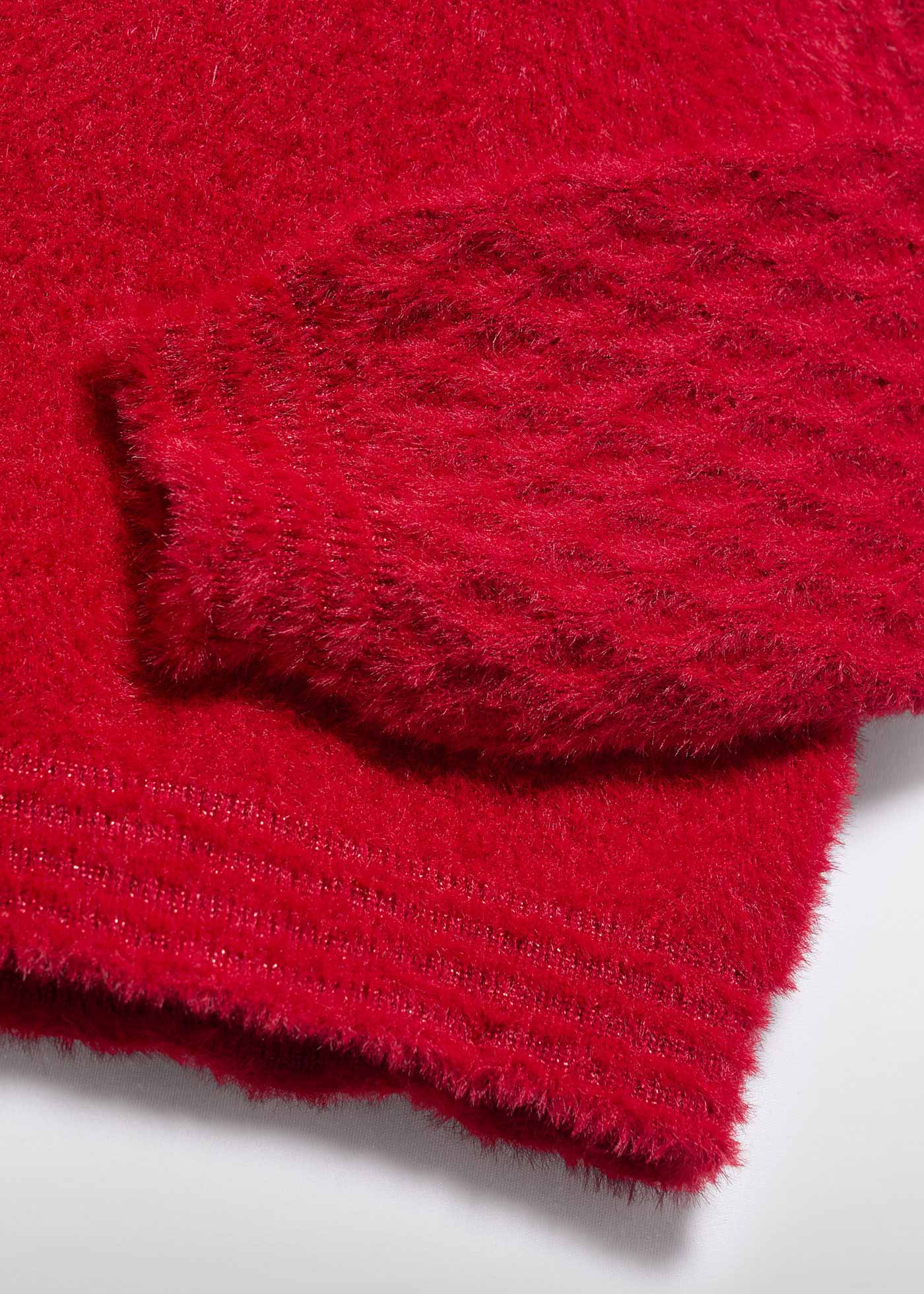 girls fluffy knit jumper