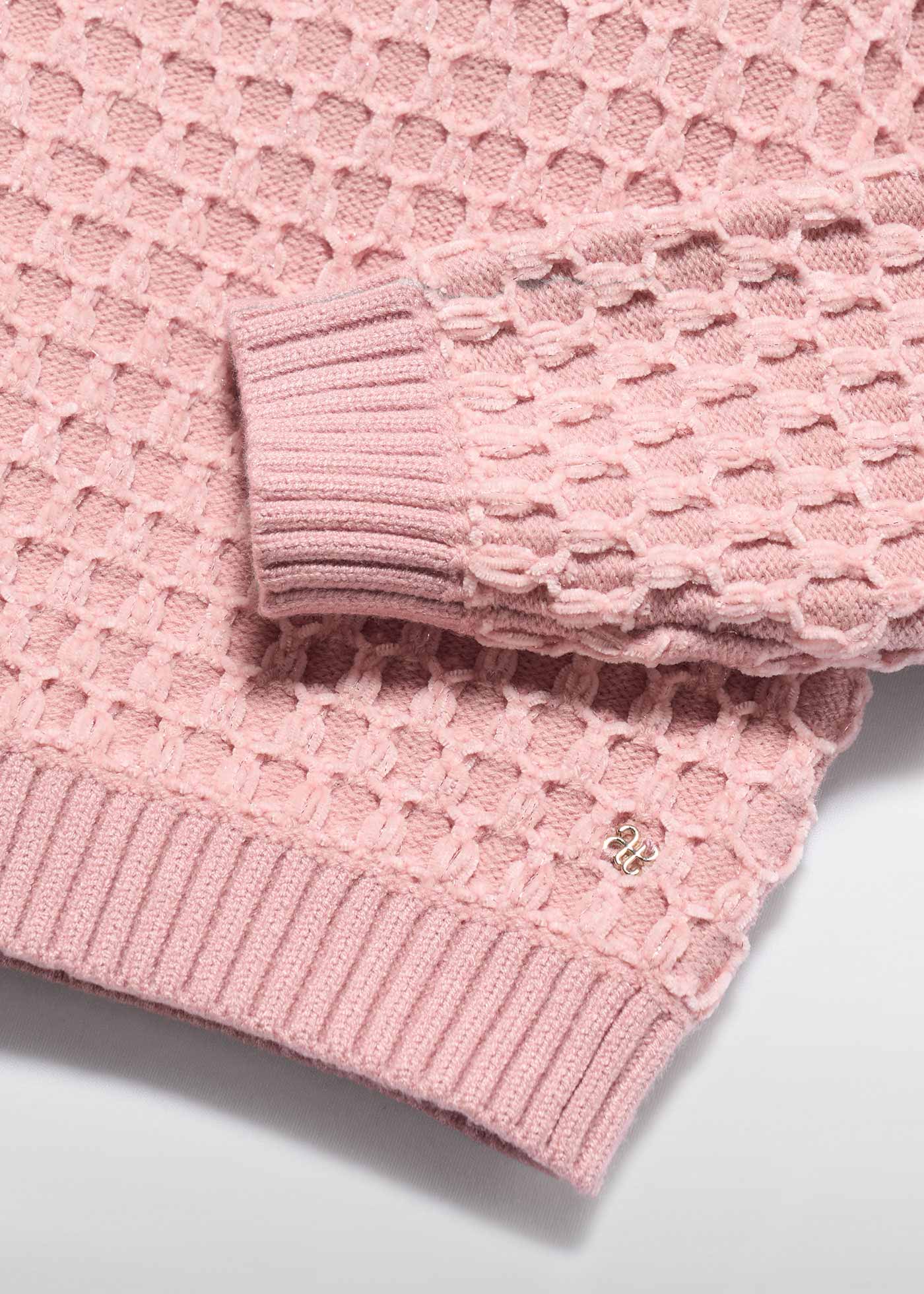 Jersey jacquard chenilla niña