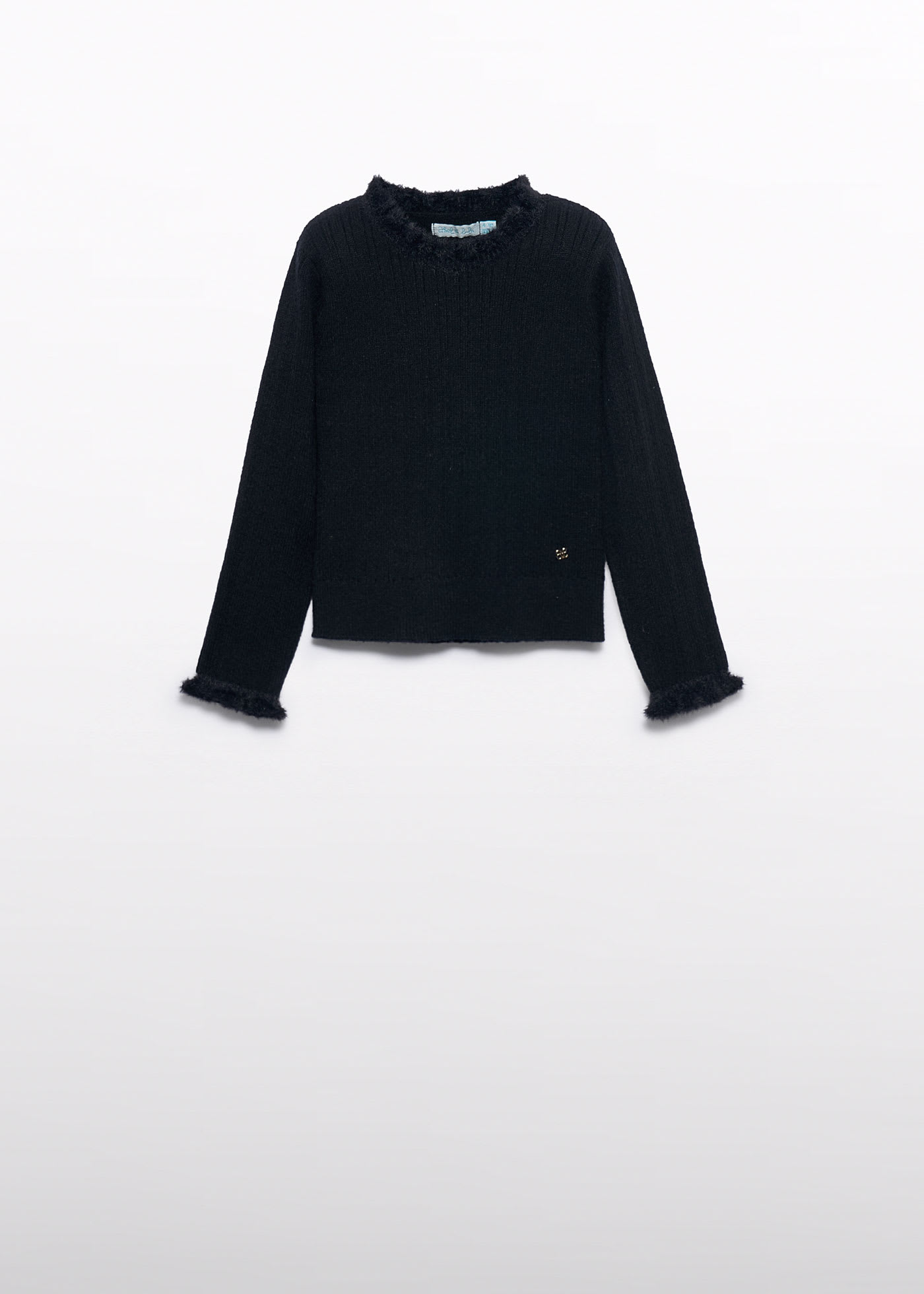 Pull en maille côtelée fille