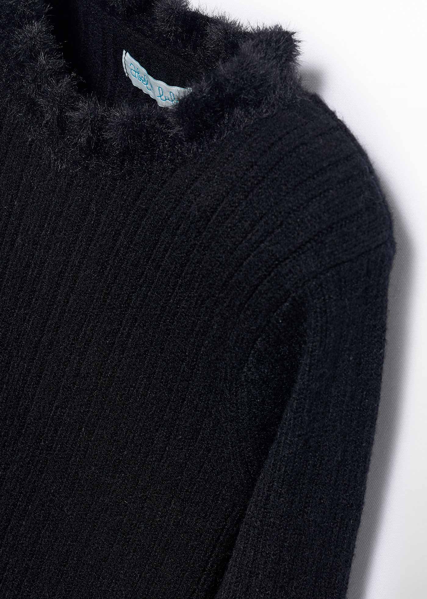 Pull en maille côtelée fille