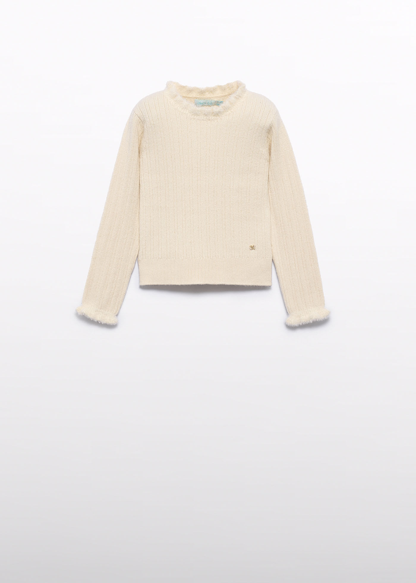 Girl Ribbed Knit Turtleneck