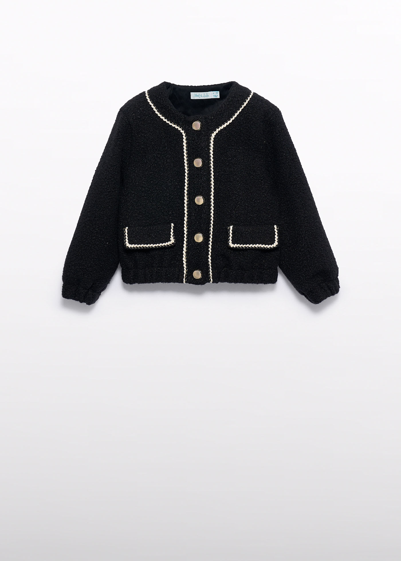 Veste effet moutonné fille