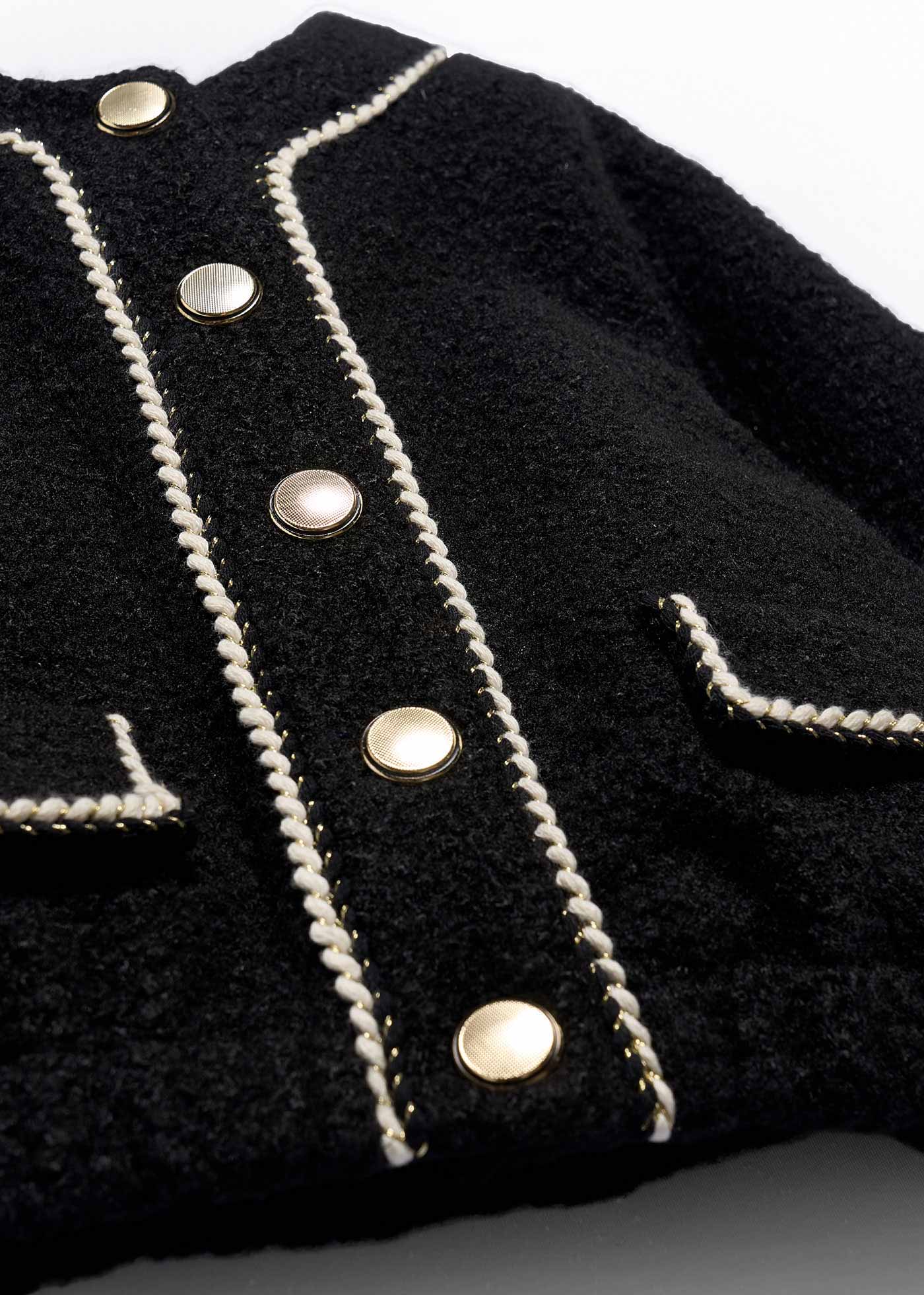 Veste effet moutonné fille