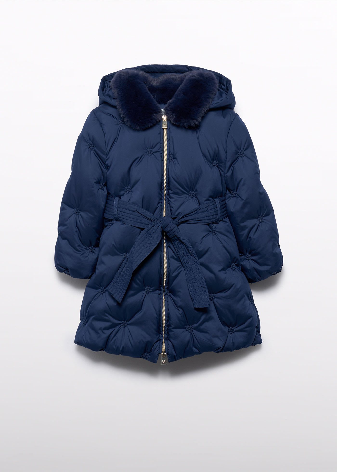 Girls embroidered quilted jacket