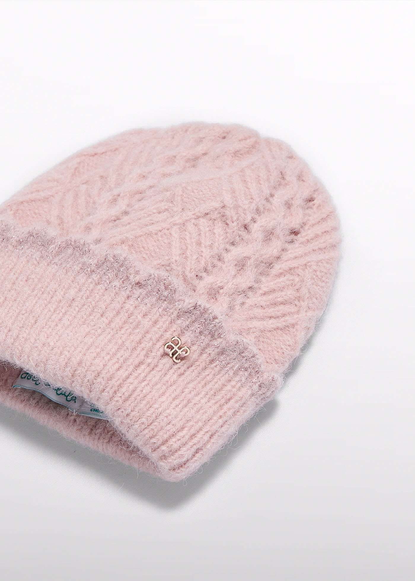 Bonnet tricoté ajouré fille