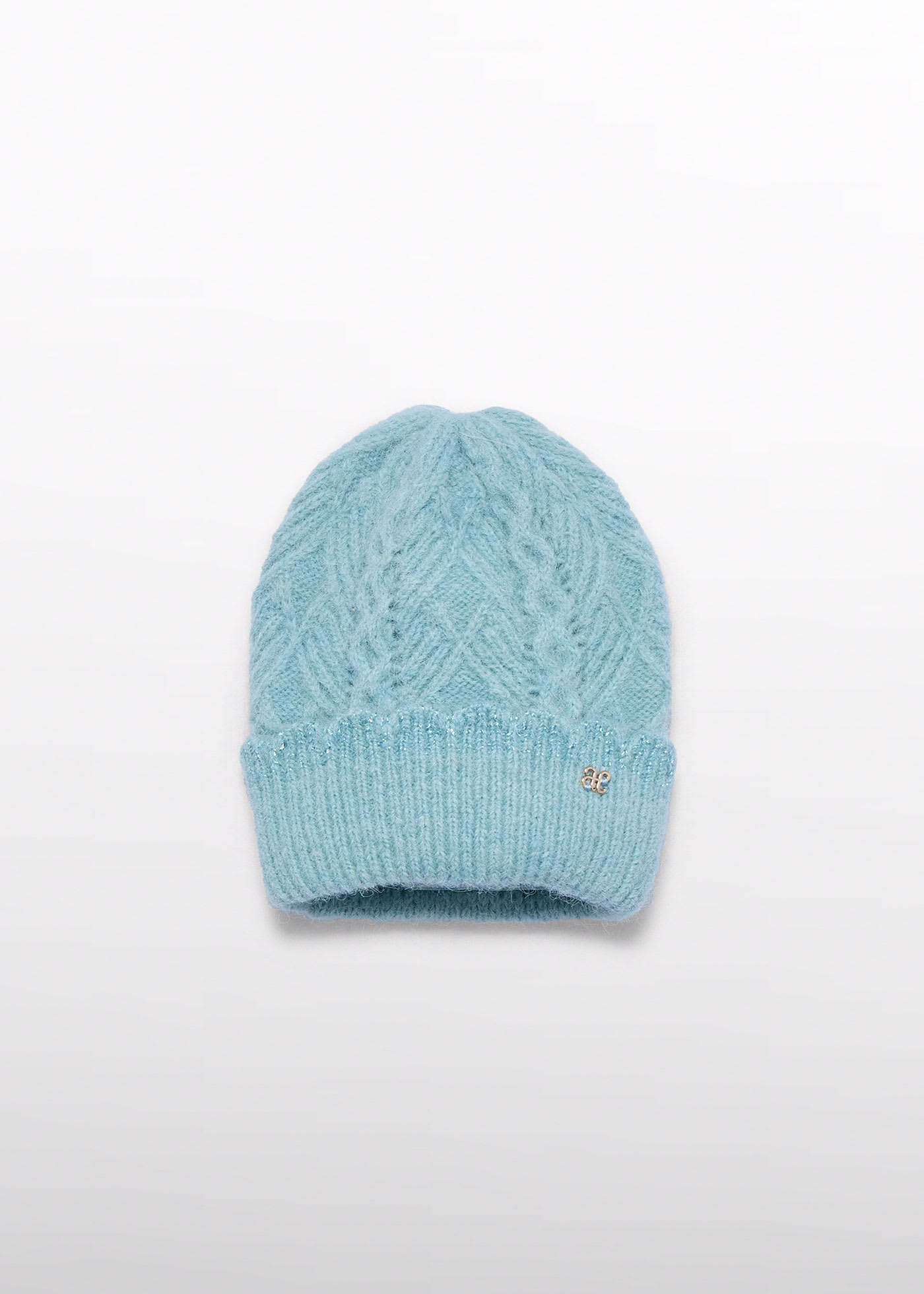 Bonnet tricoté ajouré fille