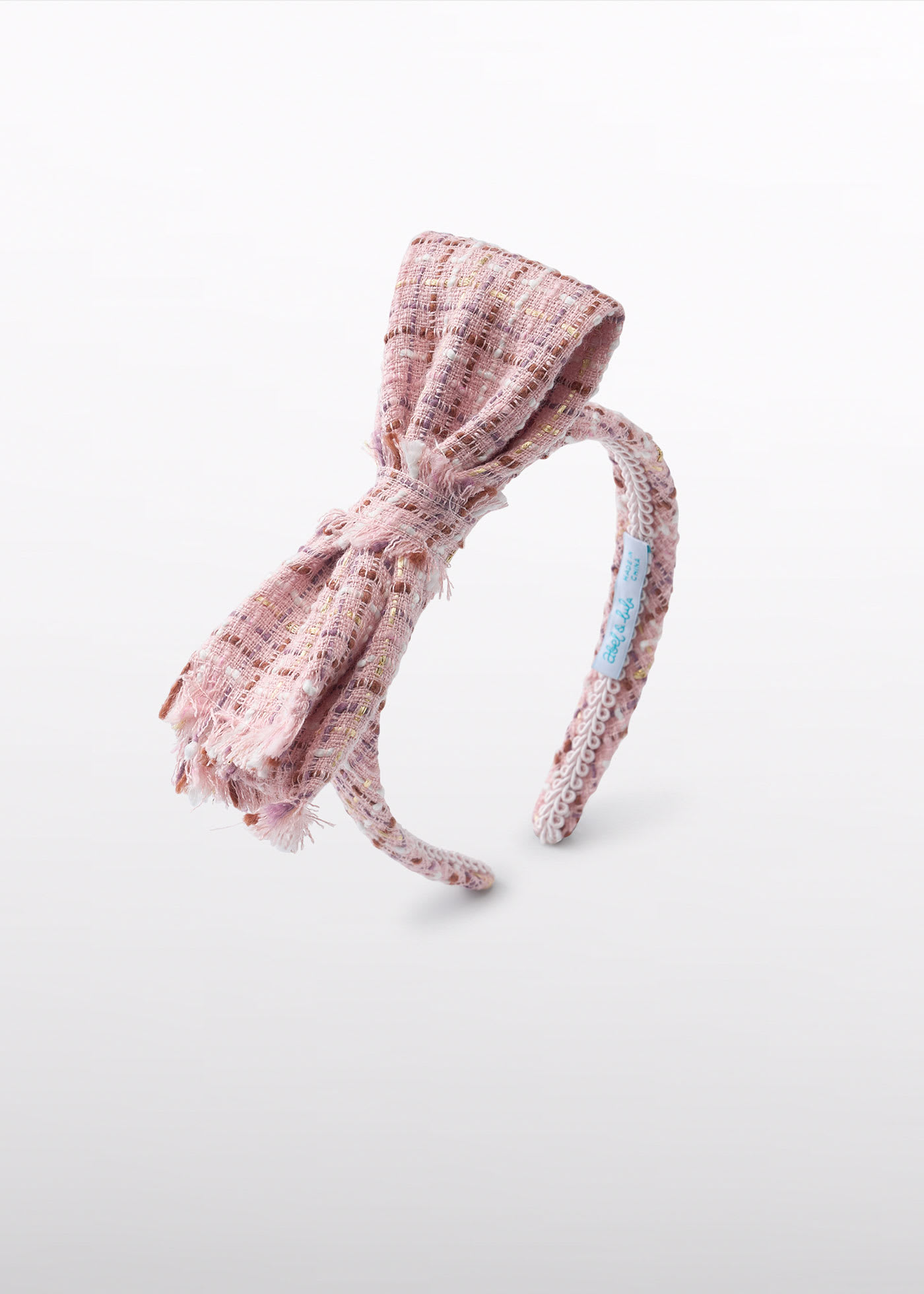 Serre-tête en tweed fille