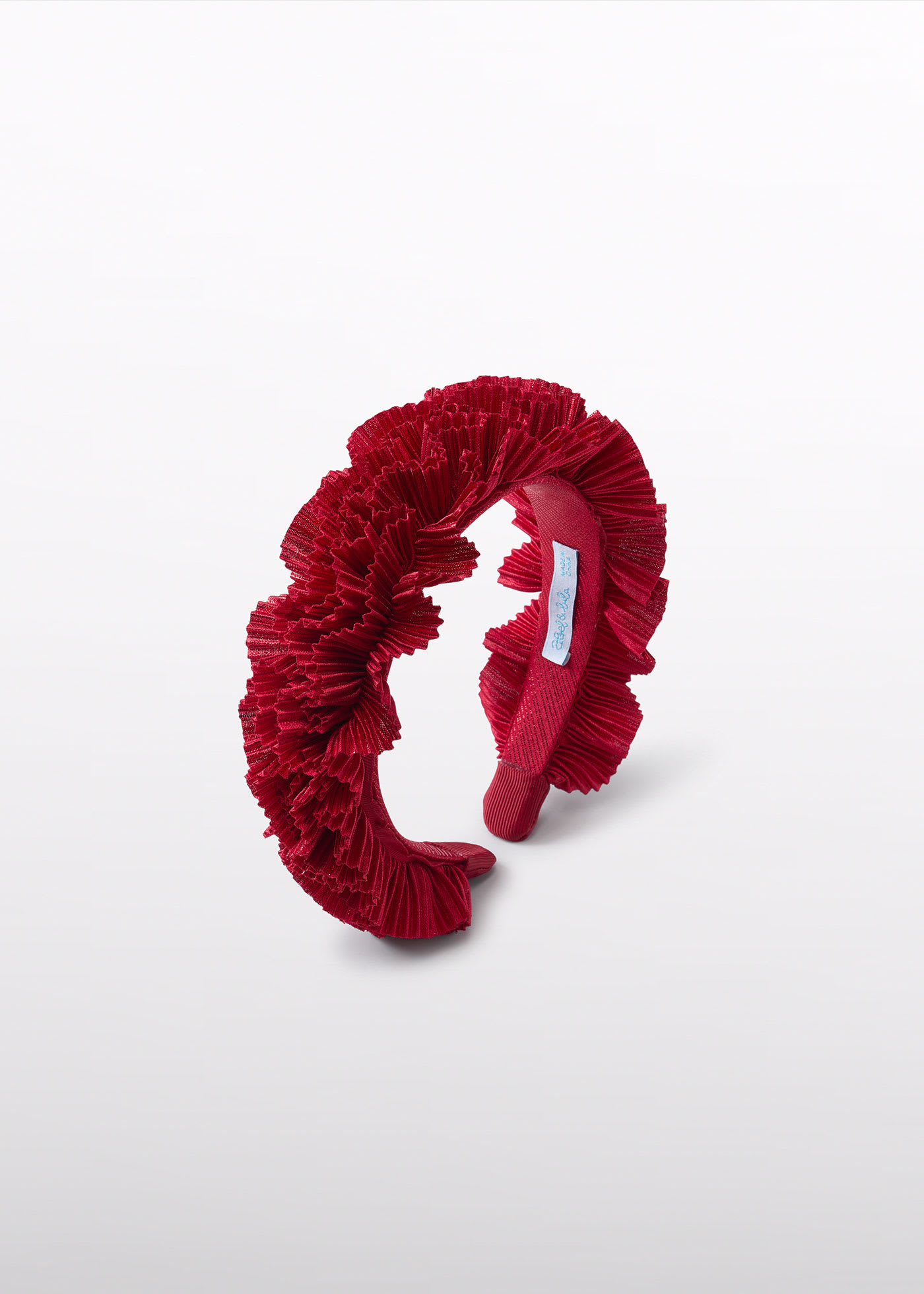 Serre-tête tricoté plissé fille
