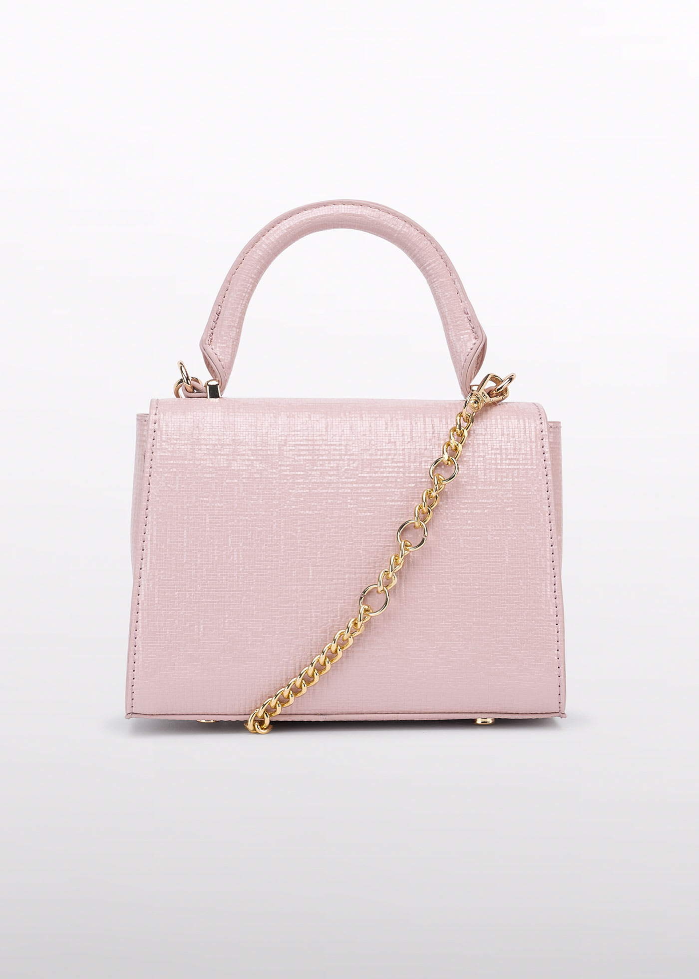 Borsa con texture lucida da bambina