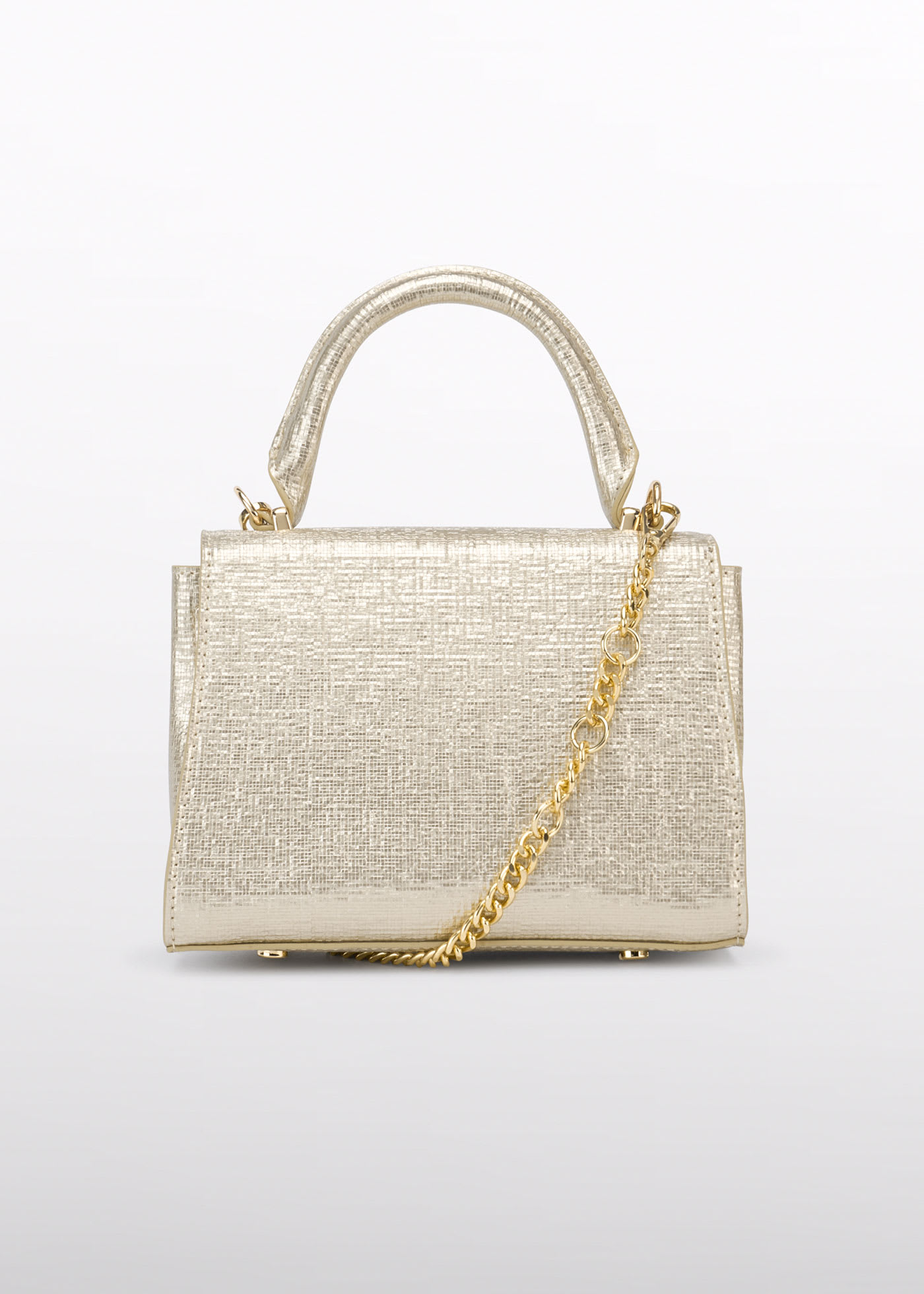 Borsa con texture lucida da bambina