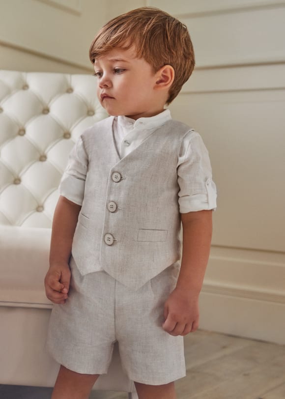 Linen waistcoat baby