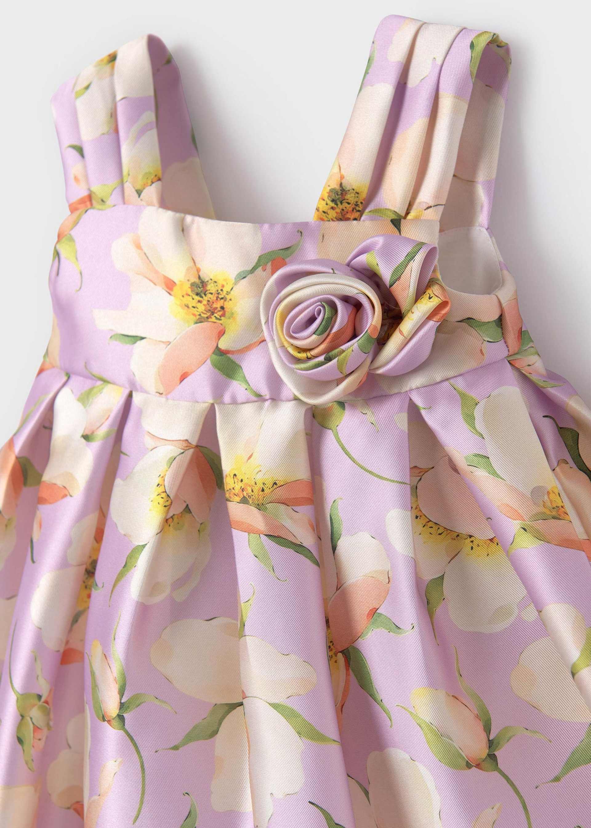 Vestido mikado estampado bebé