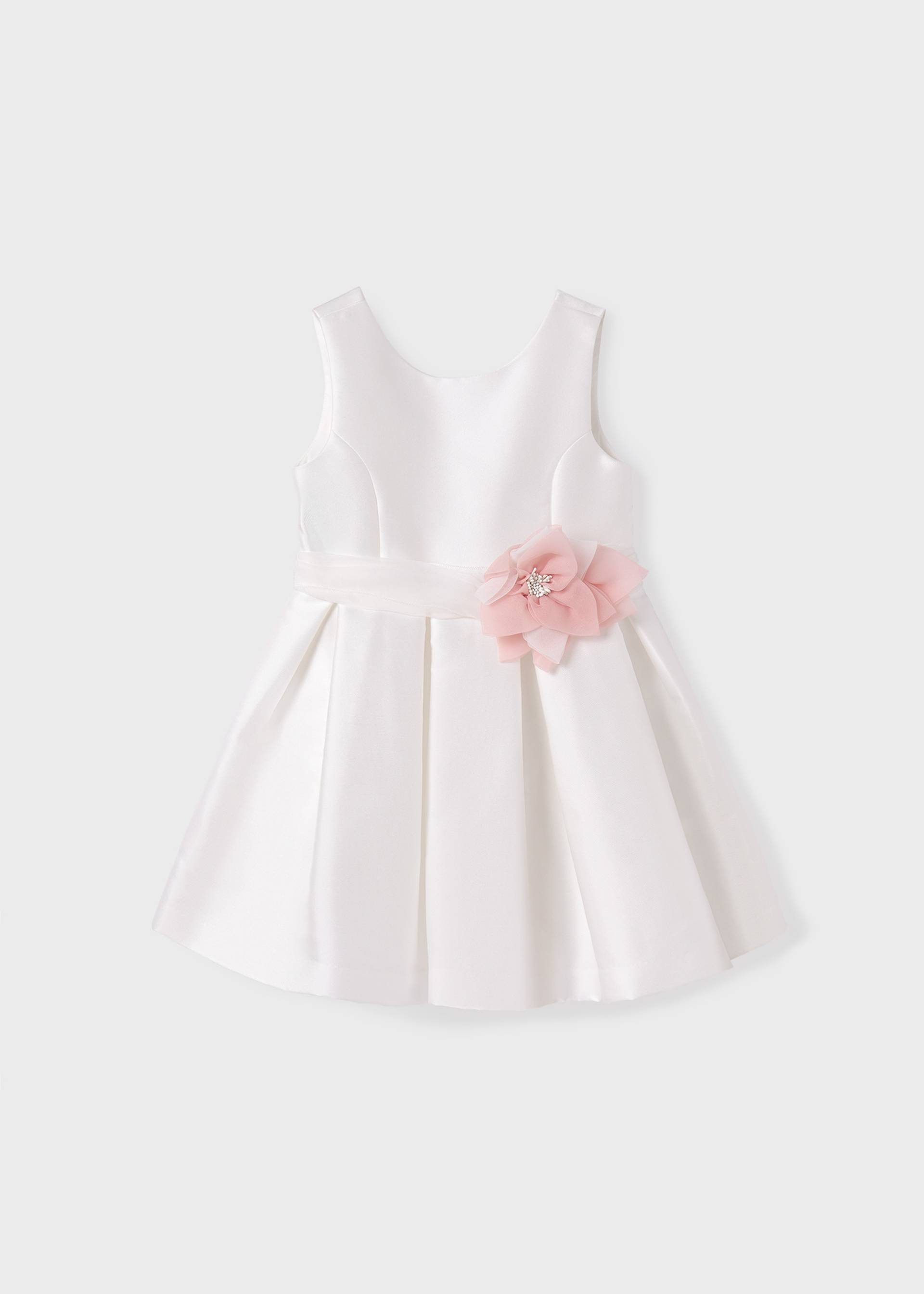 Girl Flower Mikado Dress