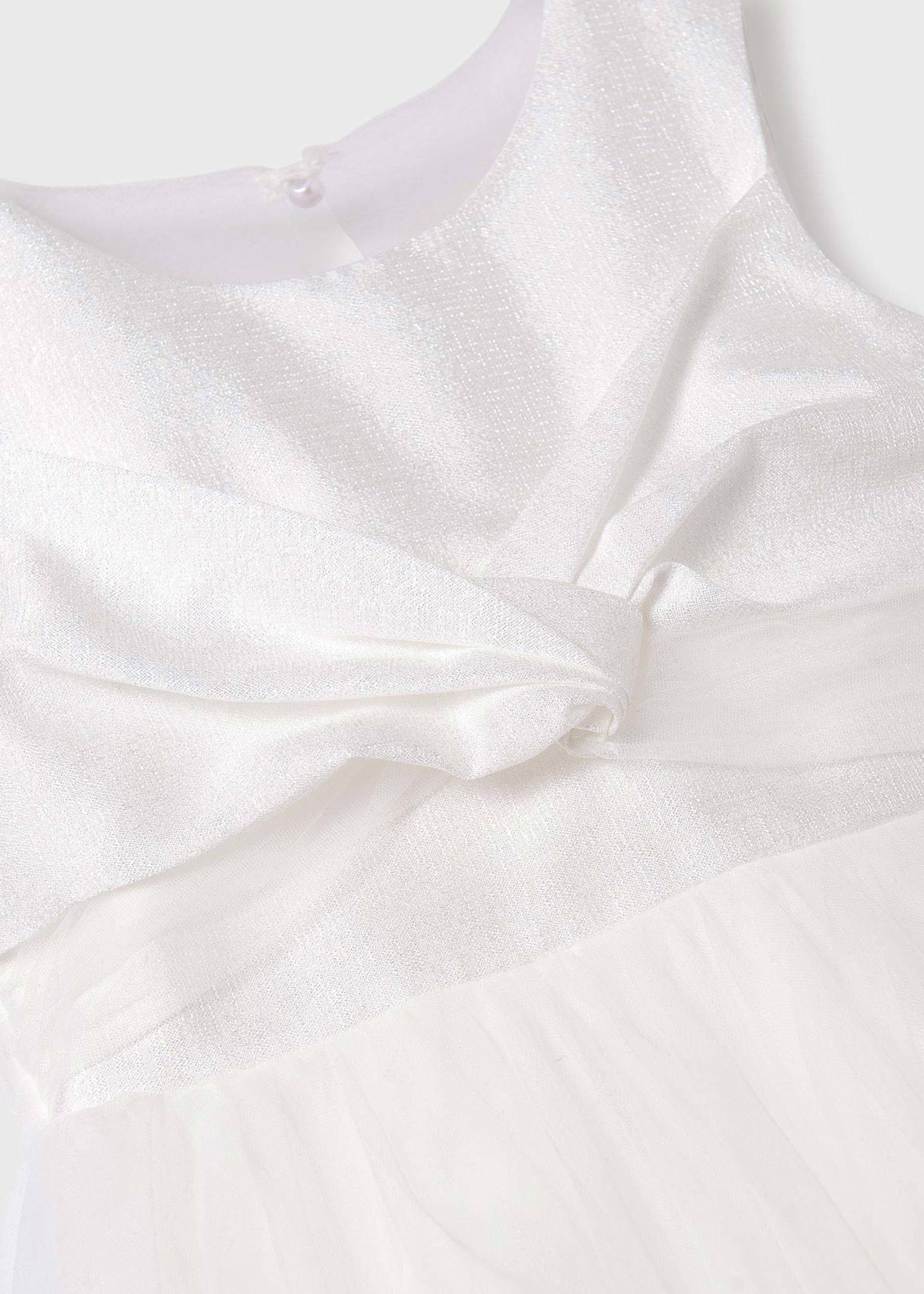 Abito tulle fantasia glitter bambina